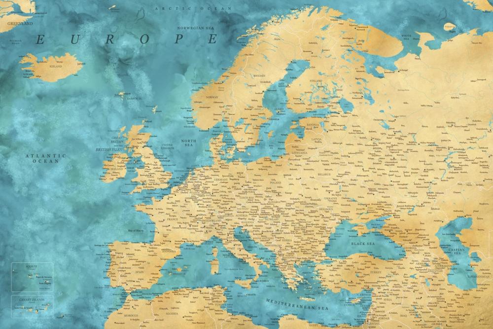 Europe Map Detailed - Lexy