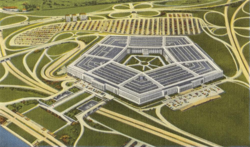 Greetings from the Pentagon - Screenprint Postcard