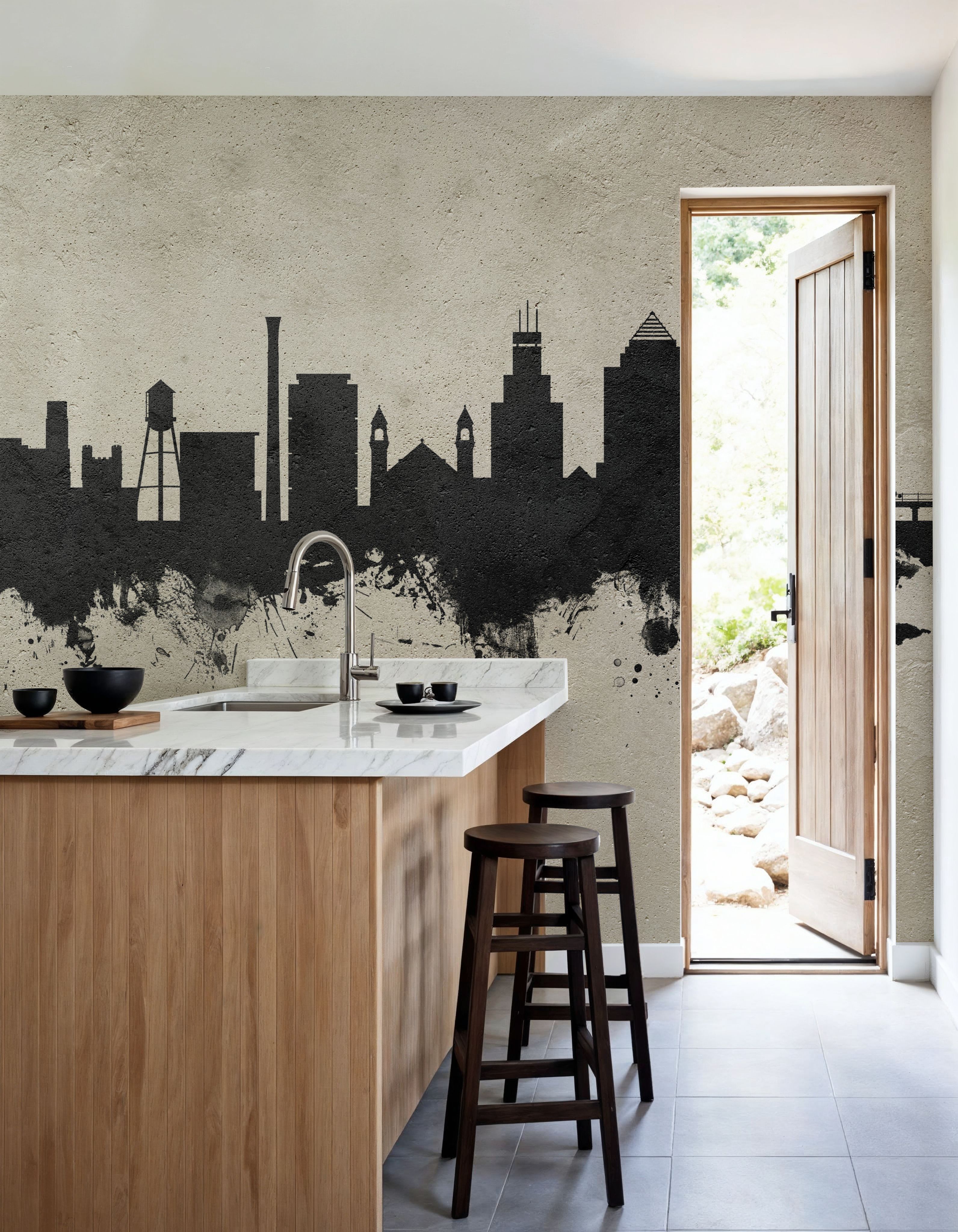 Durham North Carolina Skyline Concrete