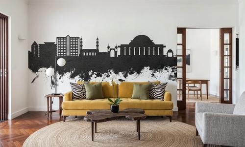 Lilongwe Malawi Skyline Black & White