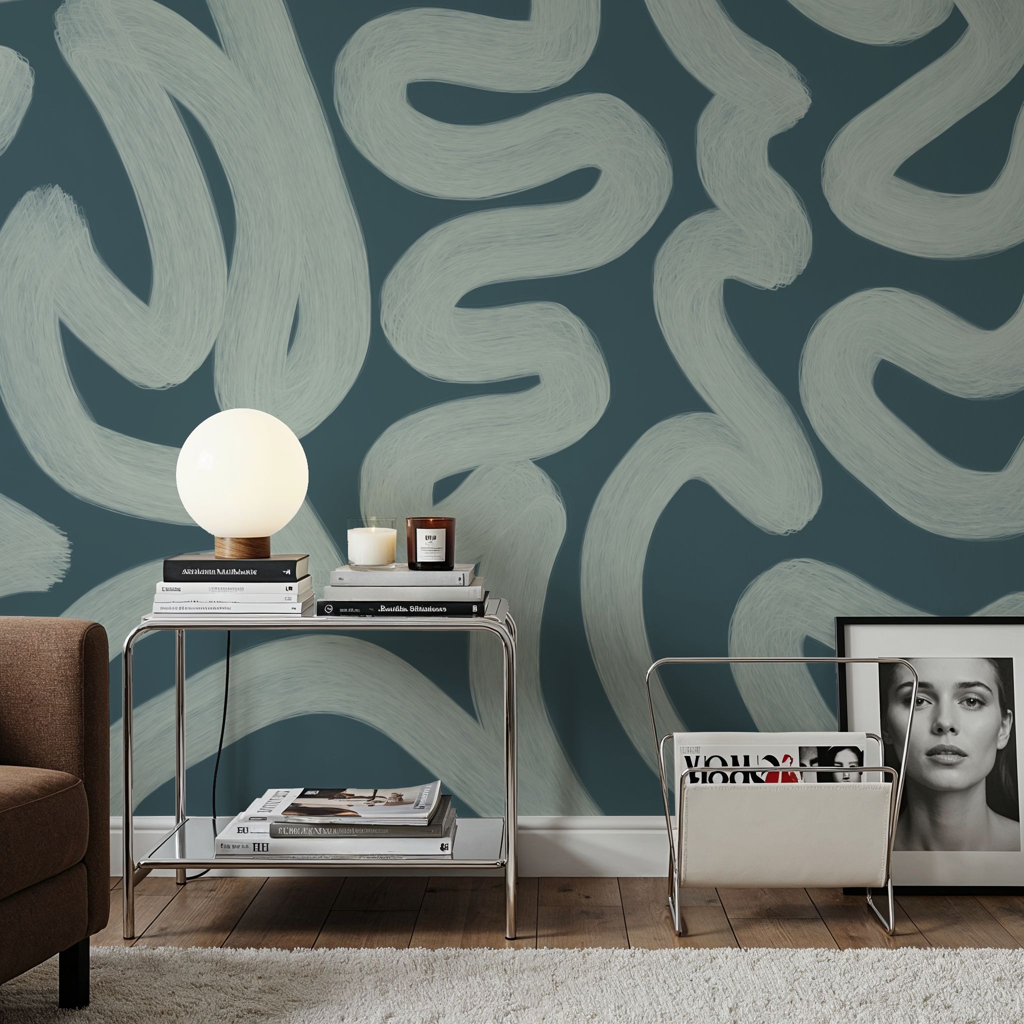 Modern Abstract, Teal