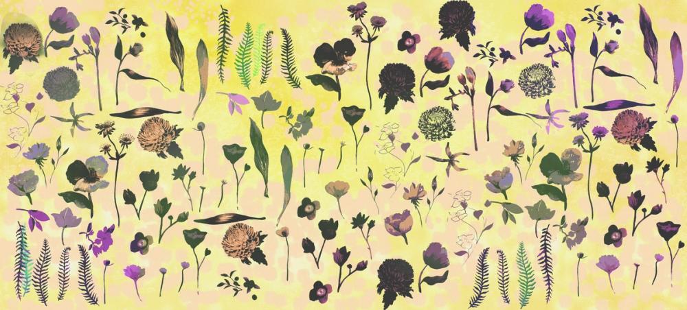 Floral Dream, Butter Yellow