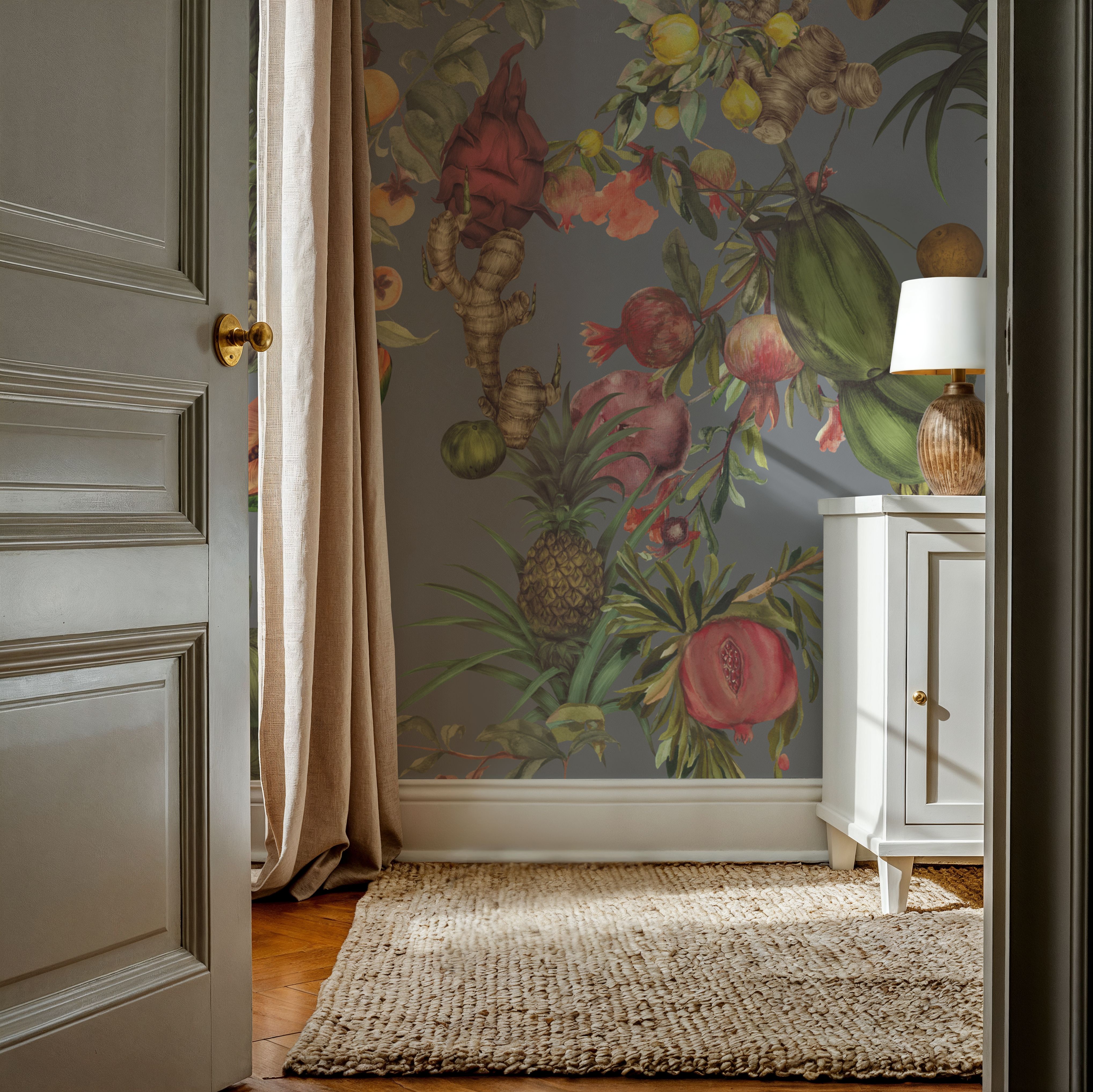 Juicy Fruits, French Blue, Wallpaper