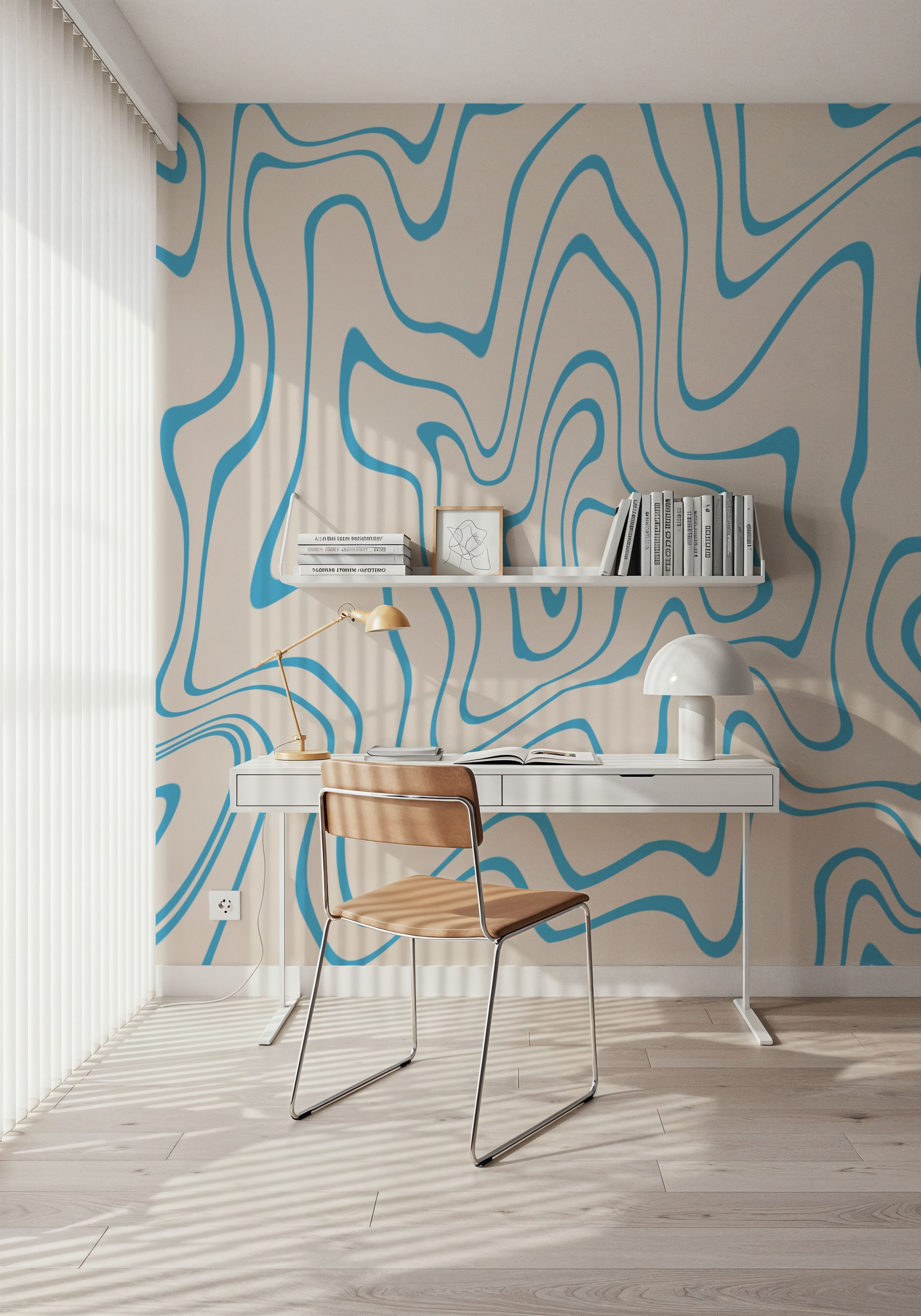 Speedy Swirls, White