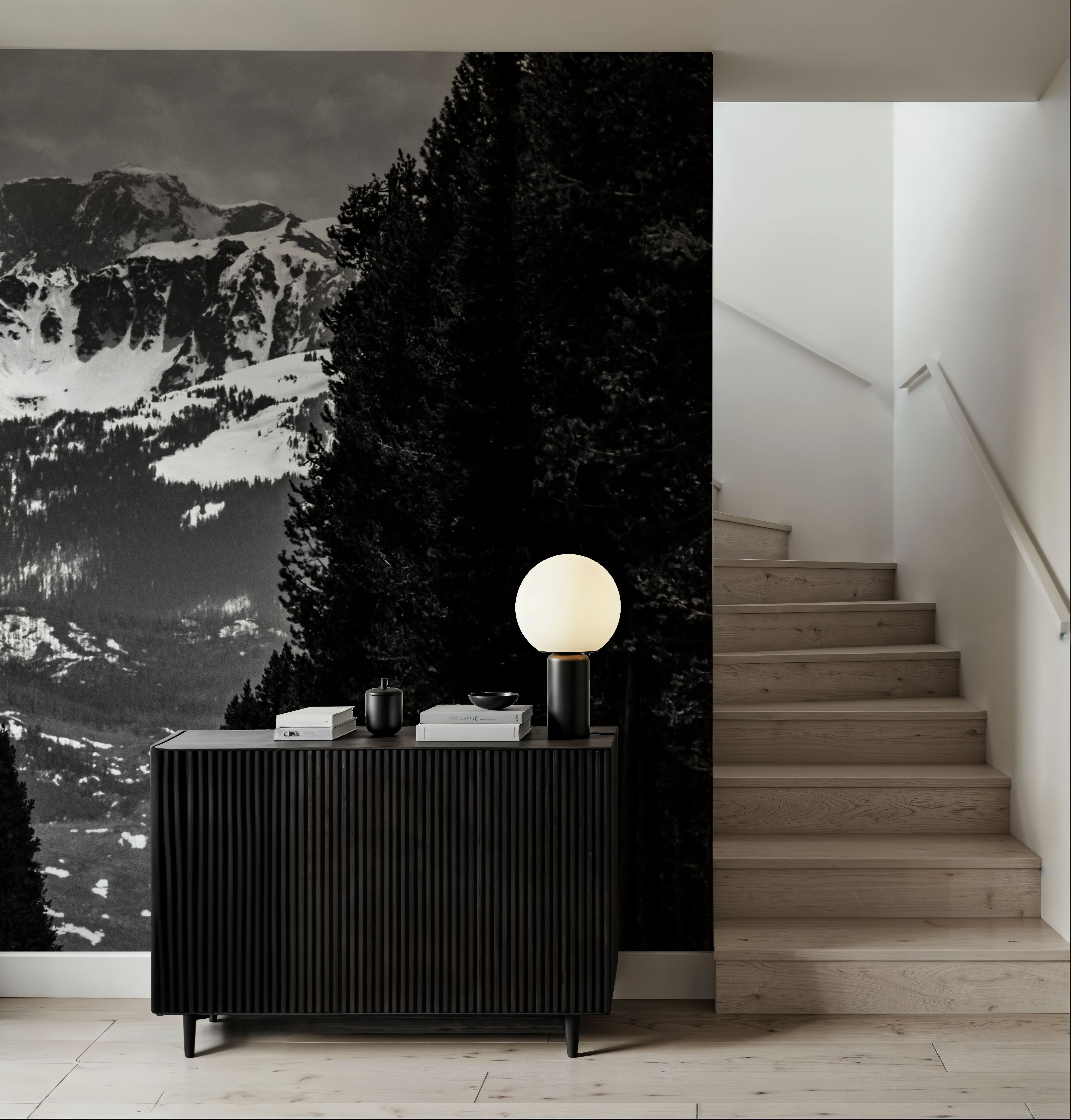 Driving into the Tetons