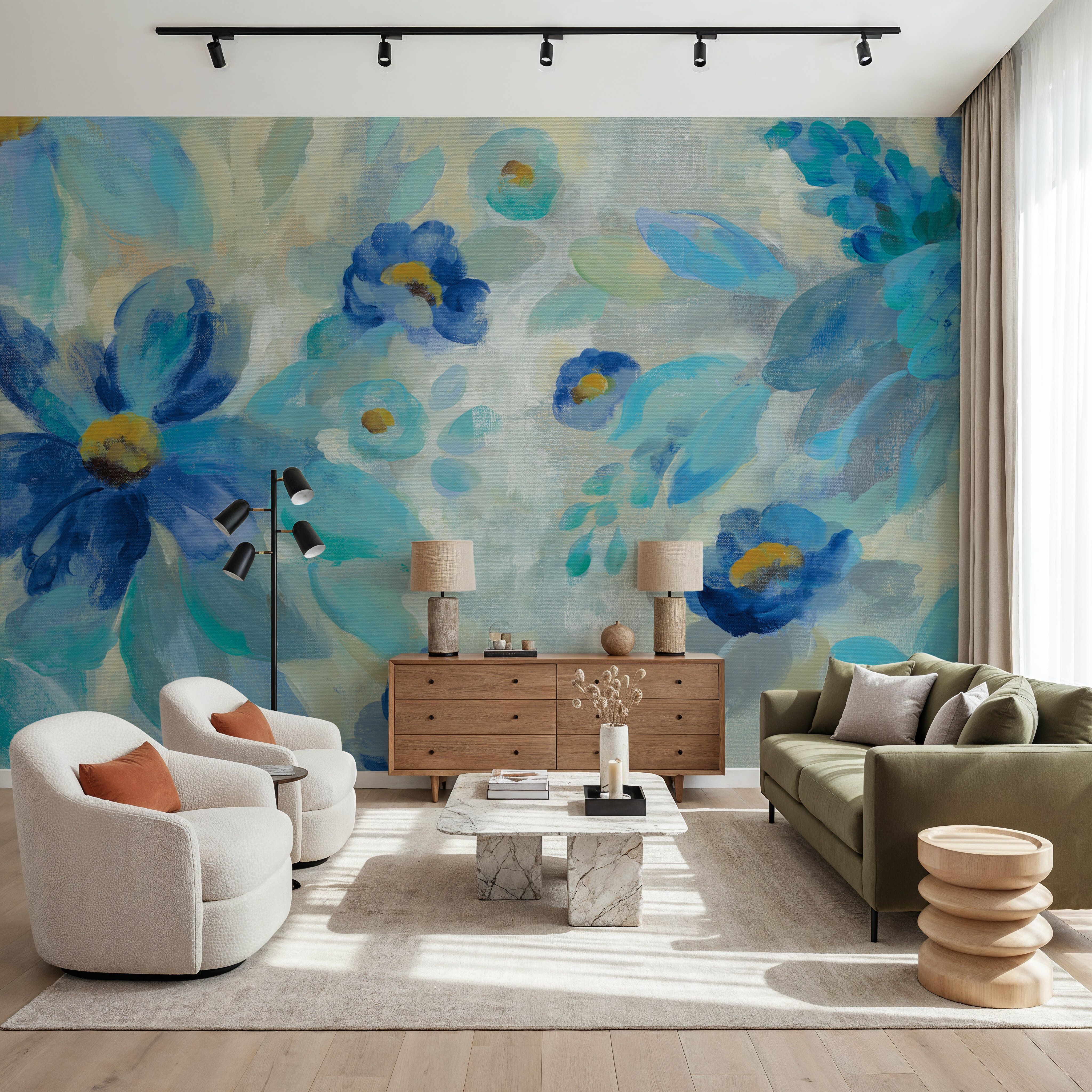 Blue Flowers Whisper I