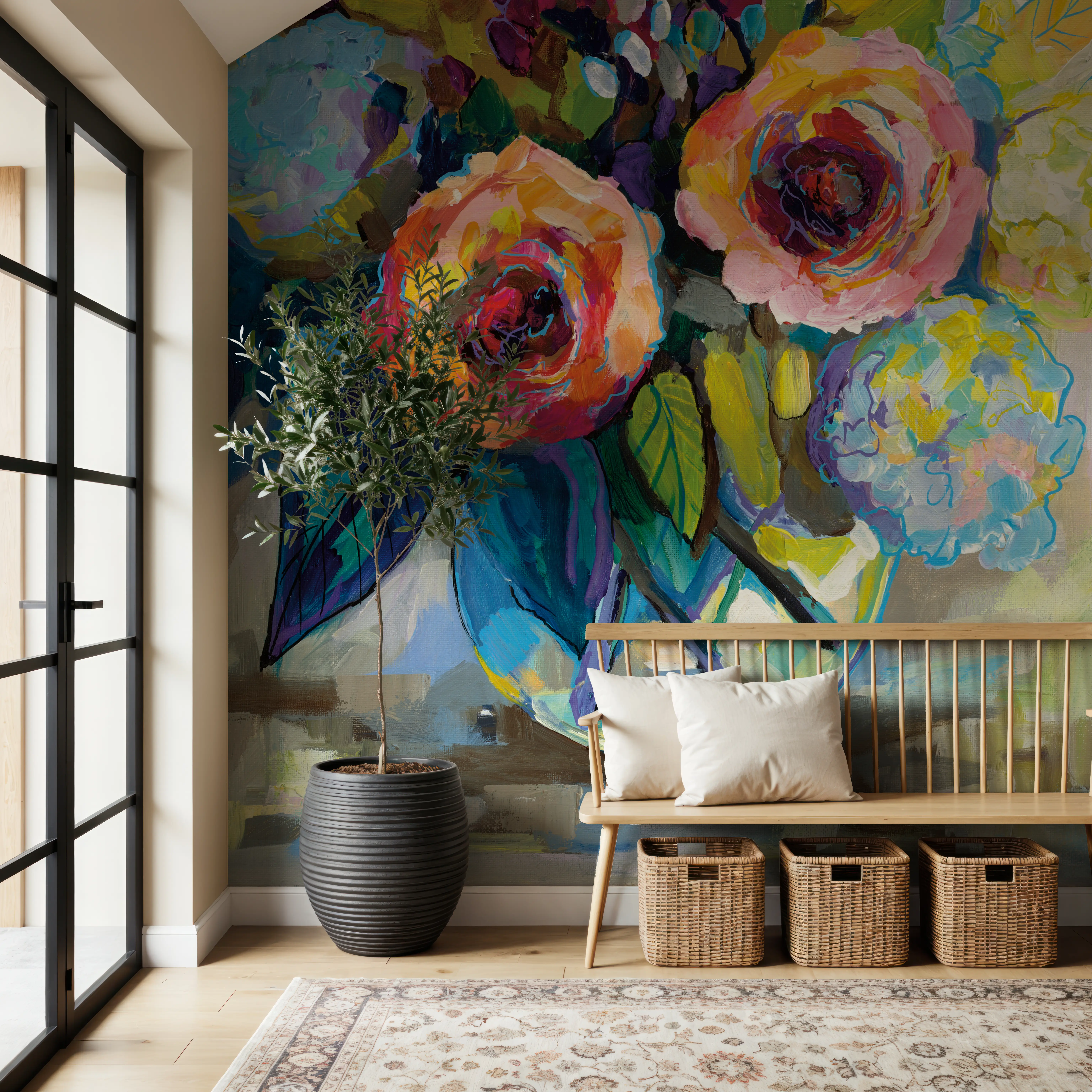 Wall Mural - Light Study - Contemporary Nature mural wallpaper - Offices - Wallism UK - Peel & Stick or Paste-the-Wall