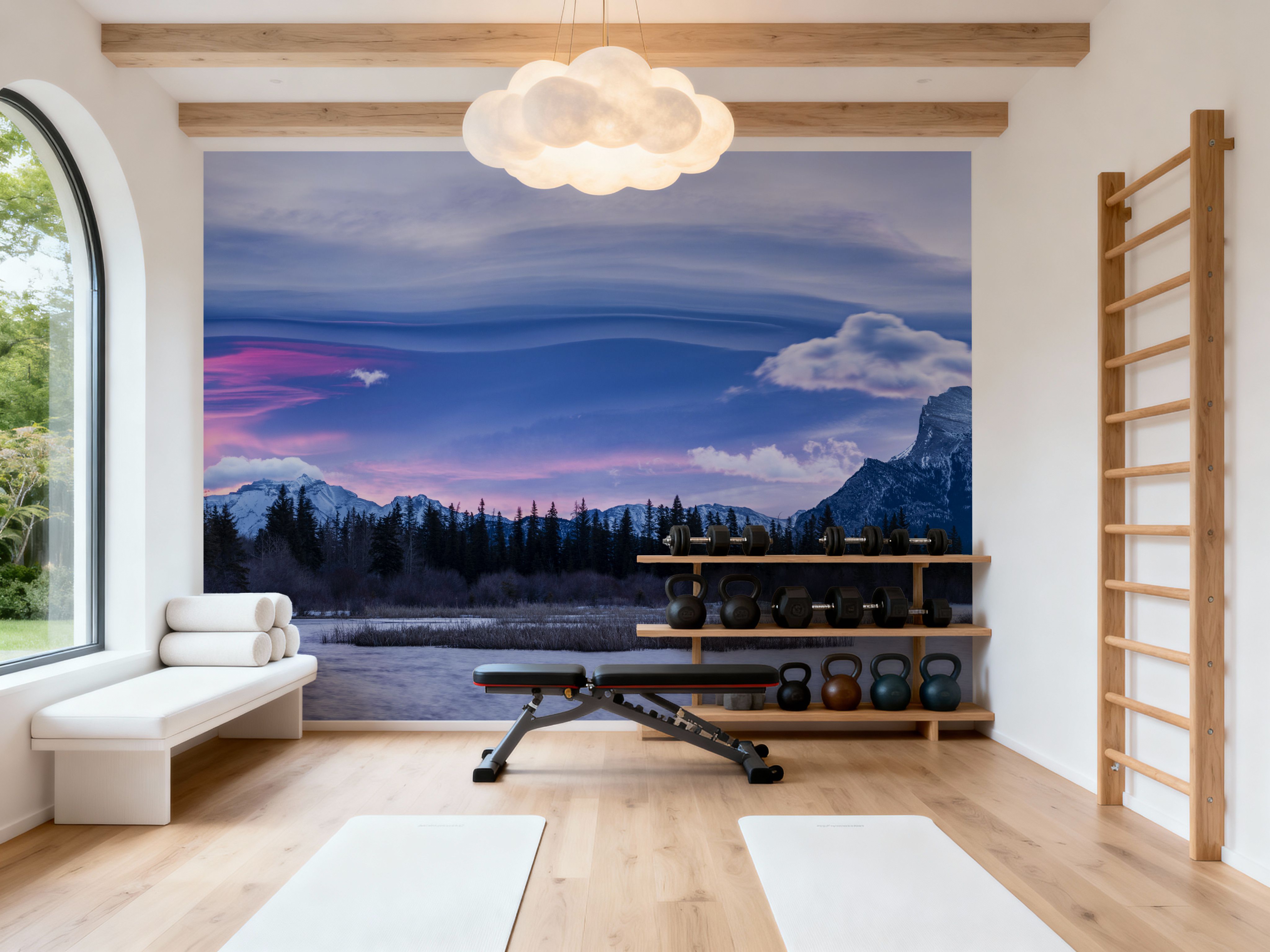 Mount Rundle Pink Sky