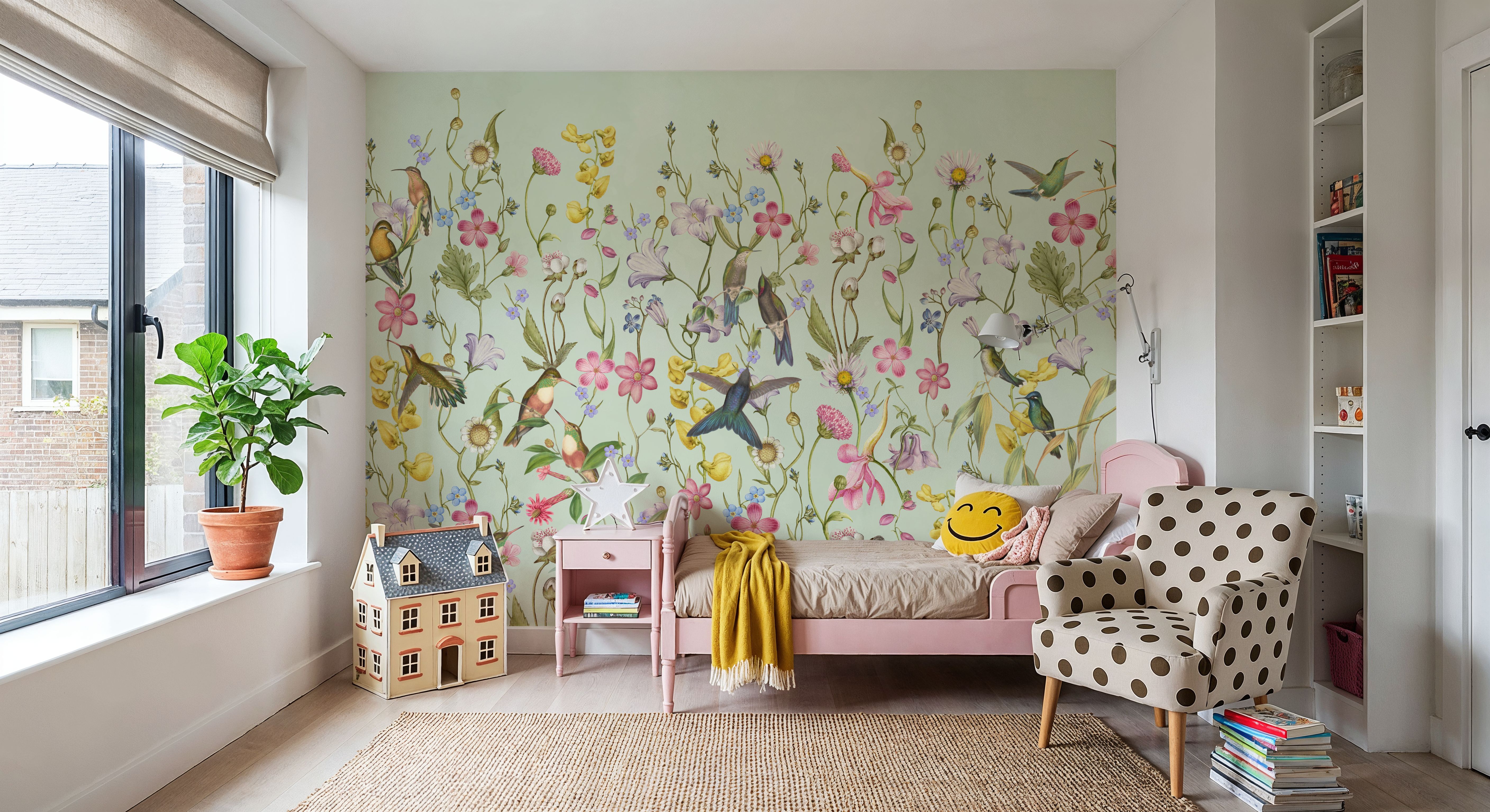 Bird Garden Spring Green