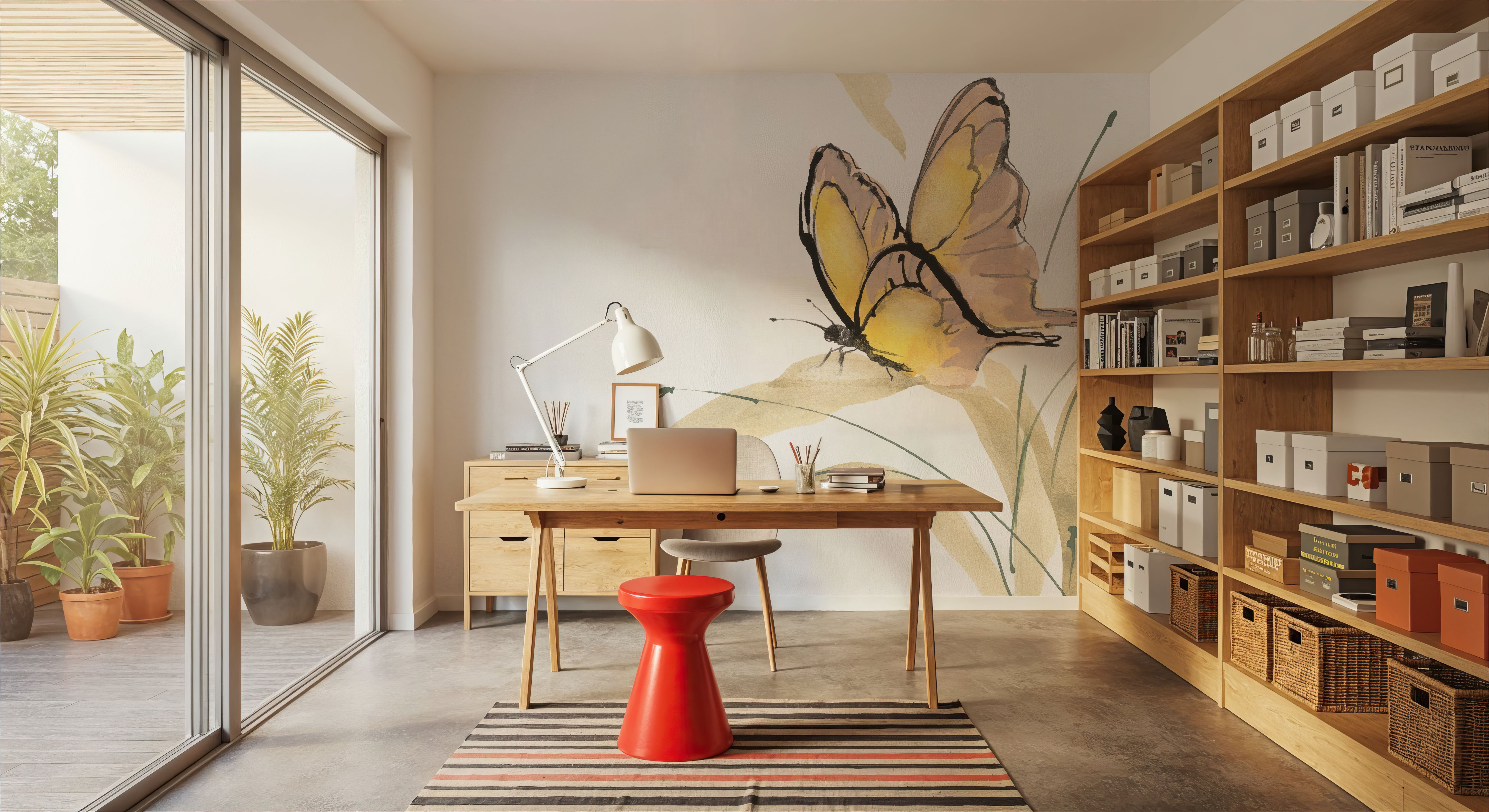 Butterfly Yellow II, Wallpaper