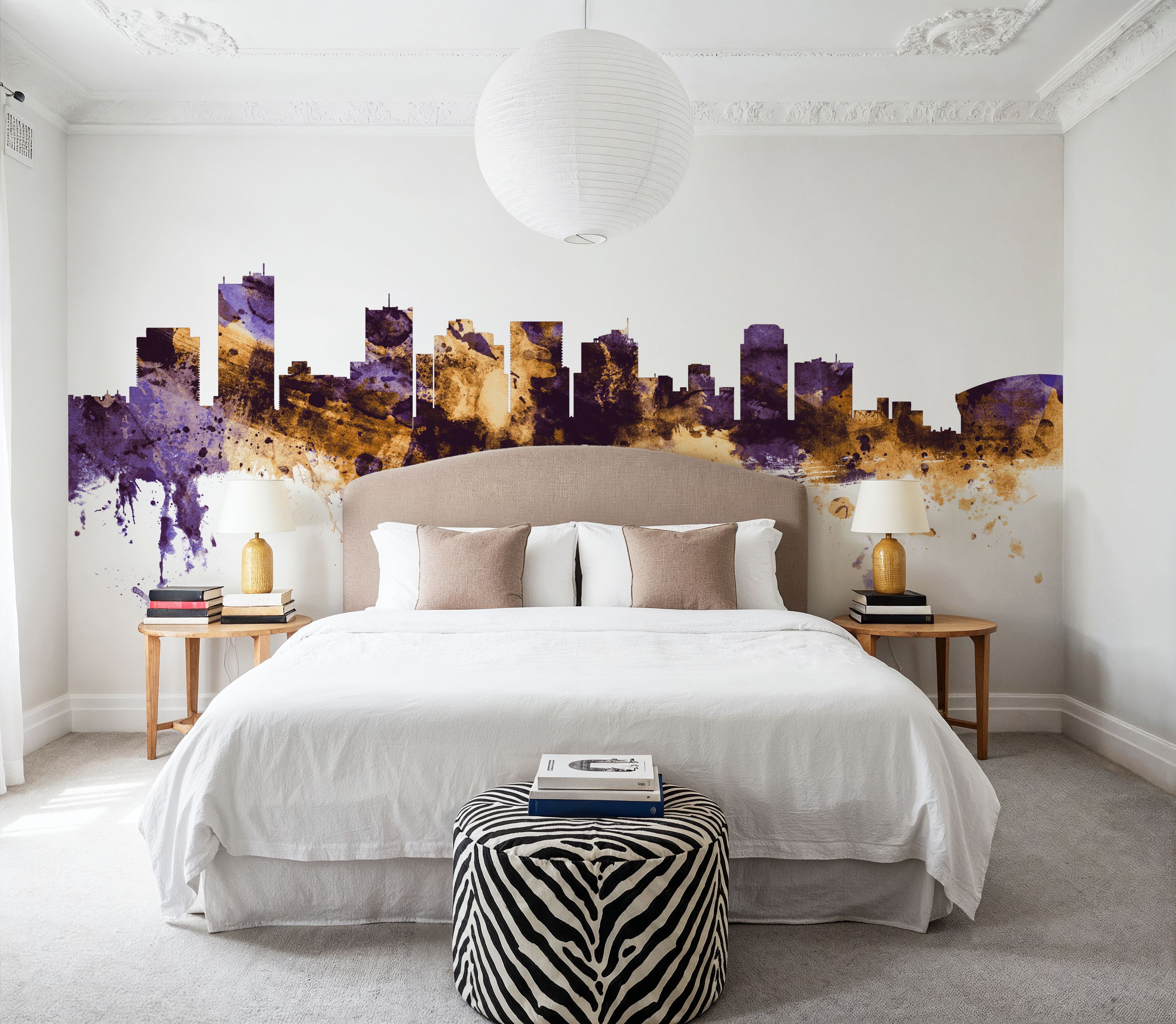 Phoenix Skyline Purple & Gold
