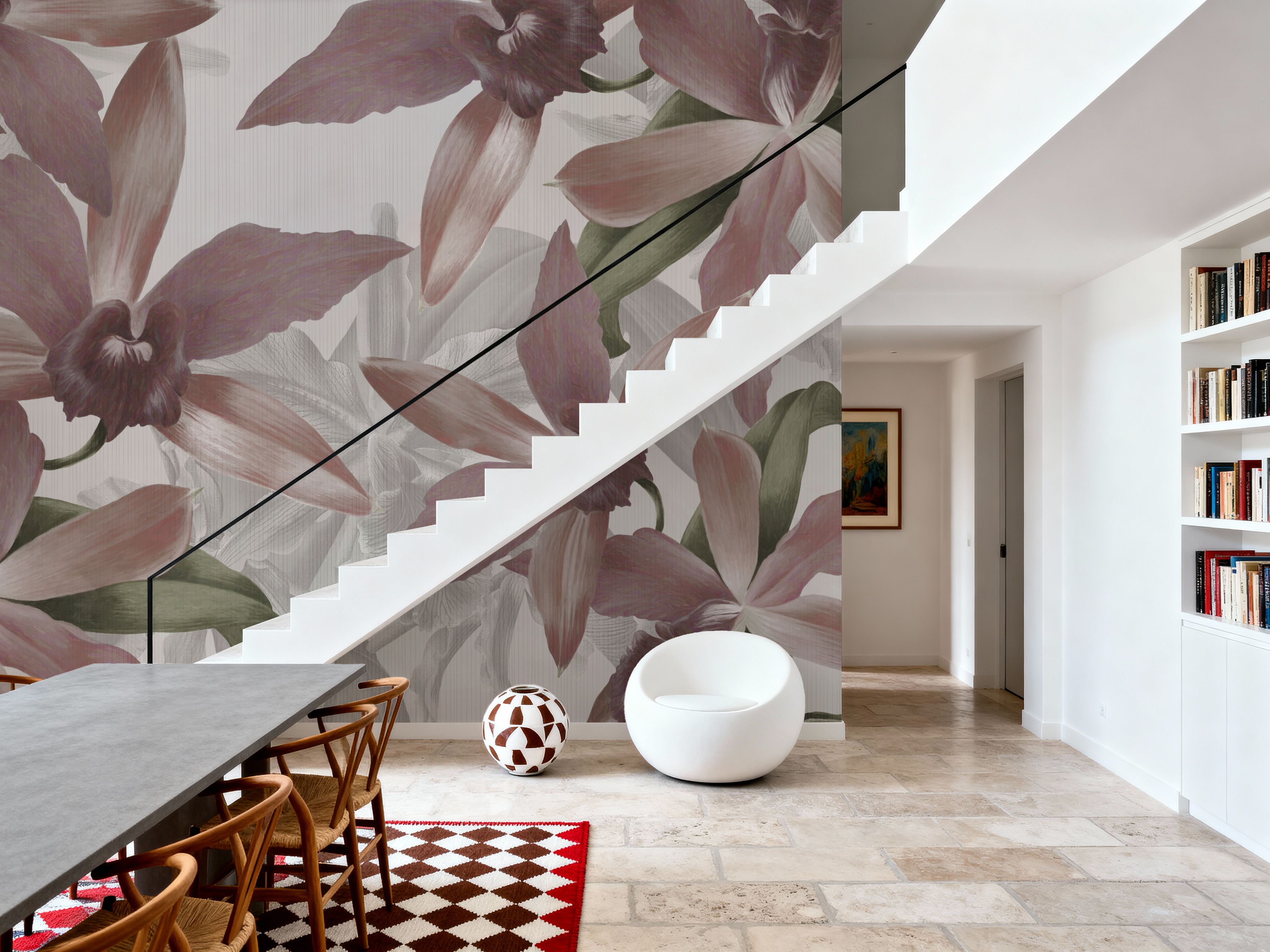 Big Orchids Sepia, Wallpaper