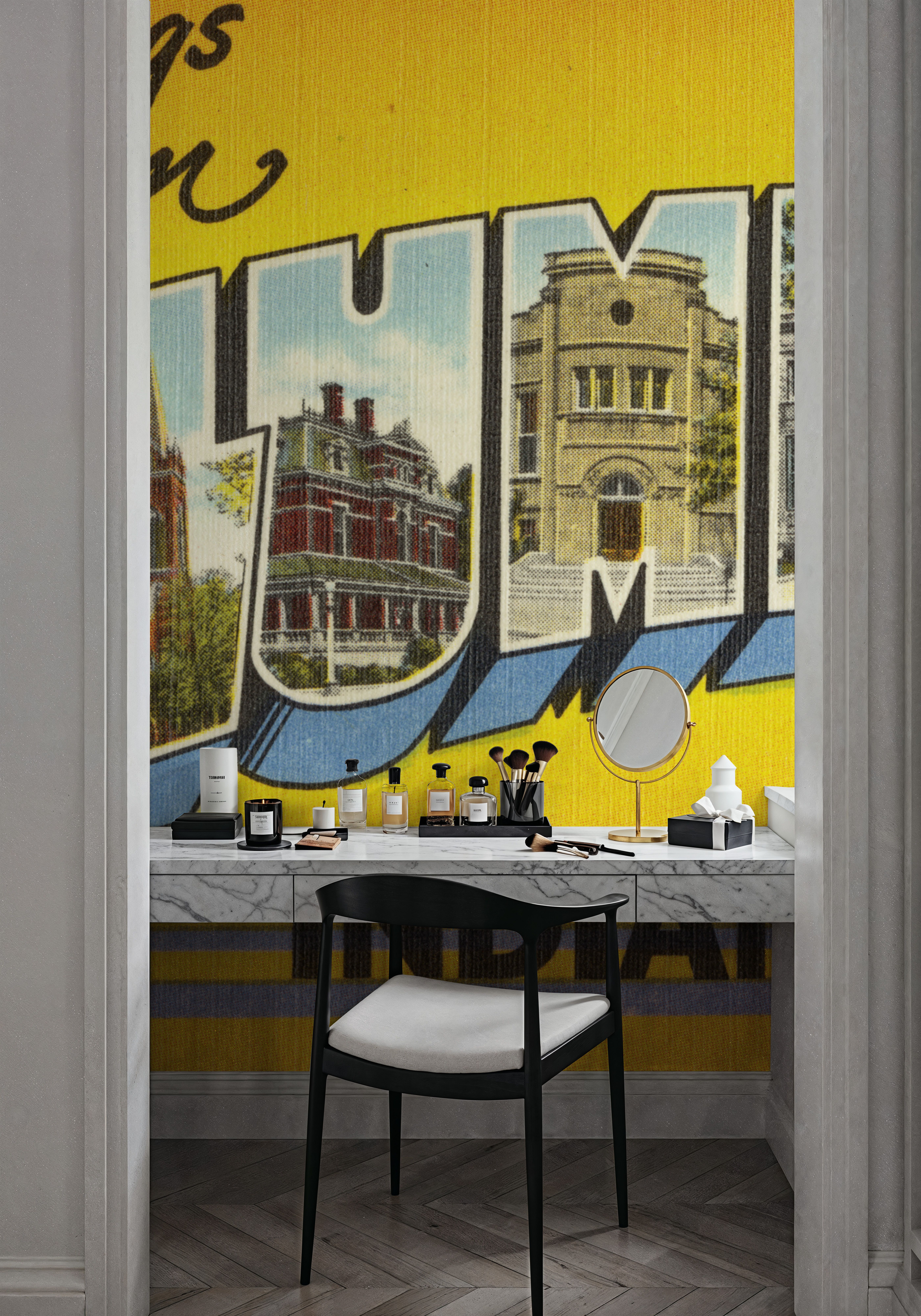 Greetings from Columbus - Screenprint Postcard