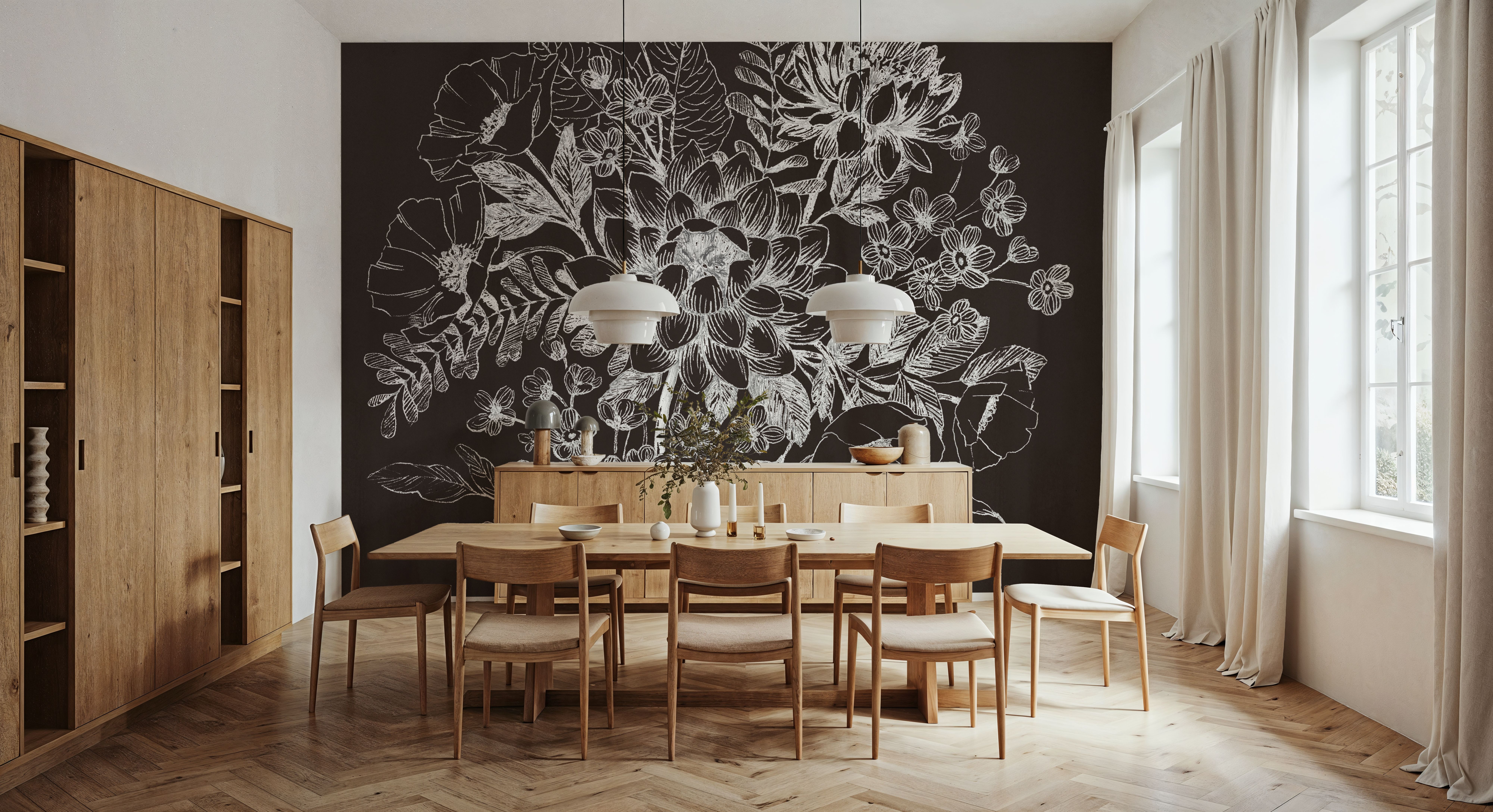 Flora Toile VIII Dark