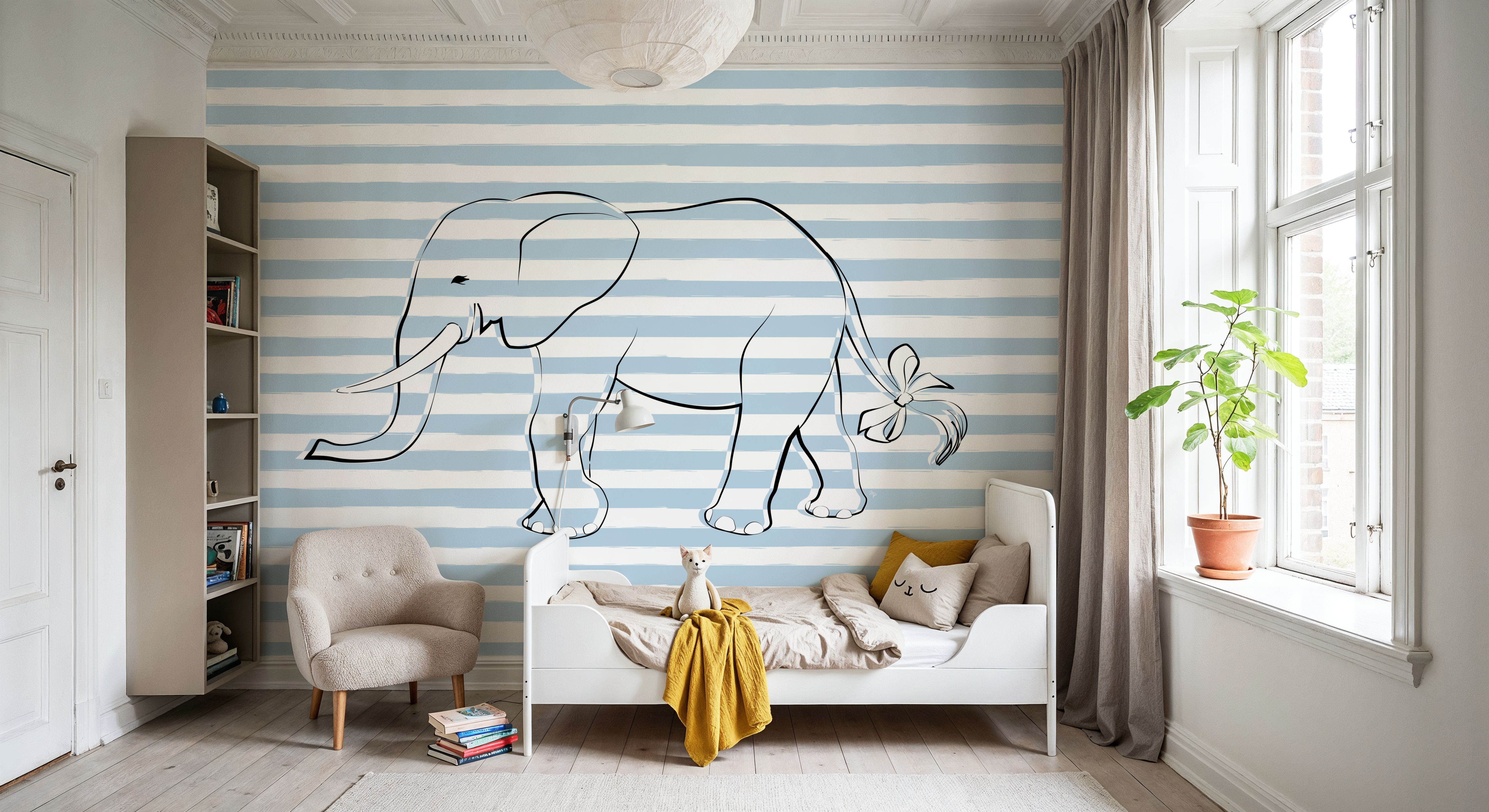 Stripe Elephant, Wallpaper