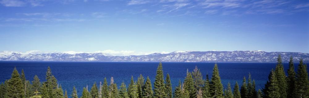 Mountain Lake Reflection Blue