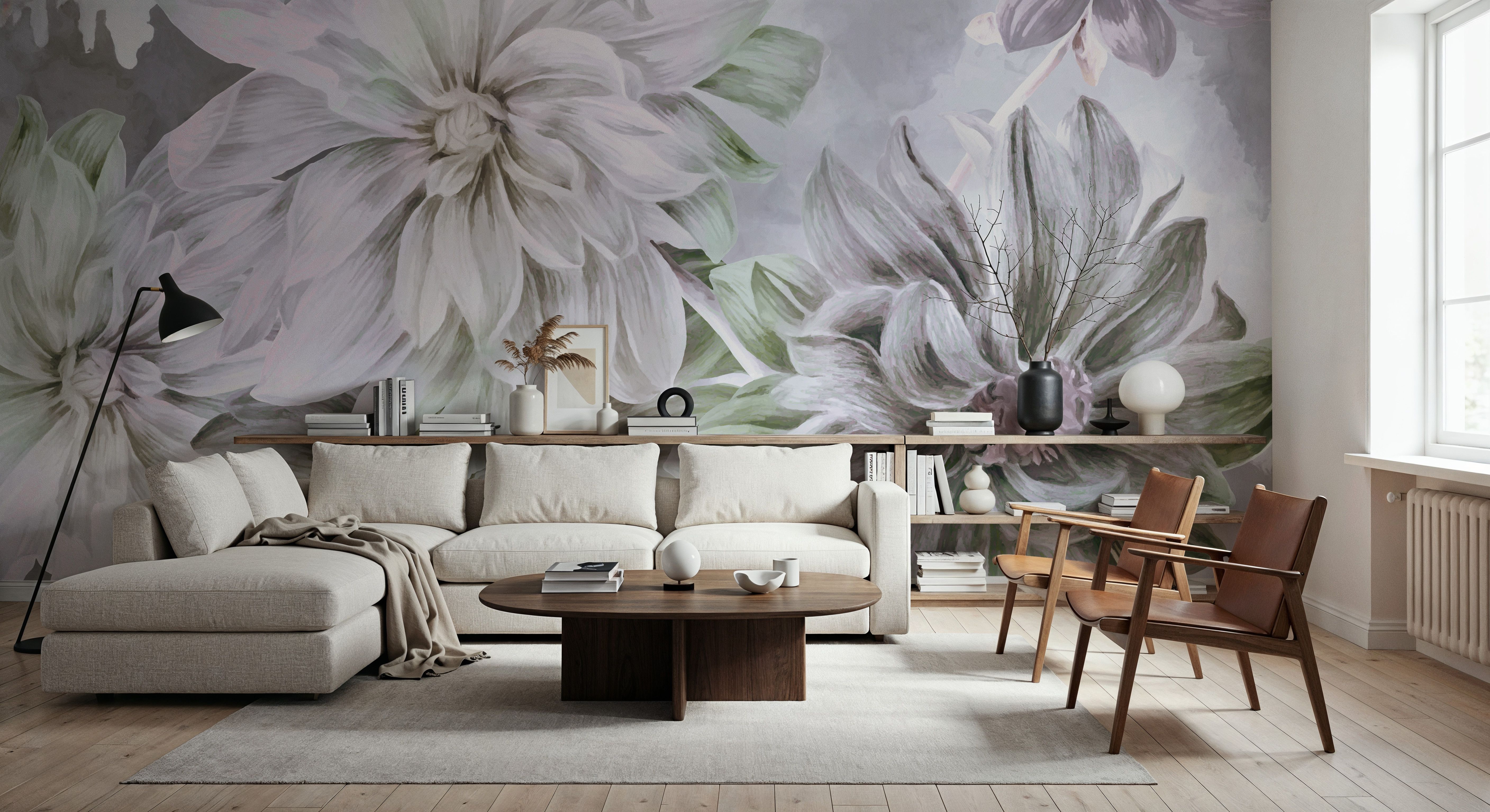 Focus on the Dahlia Light Green