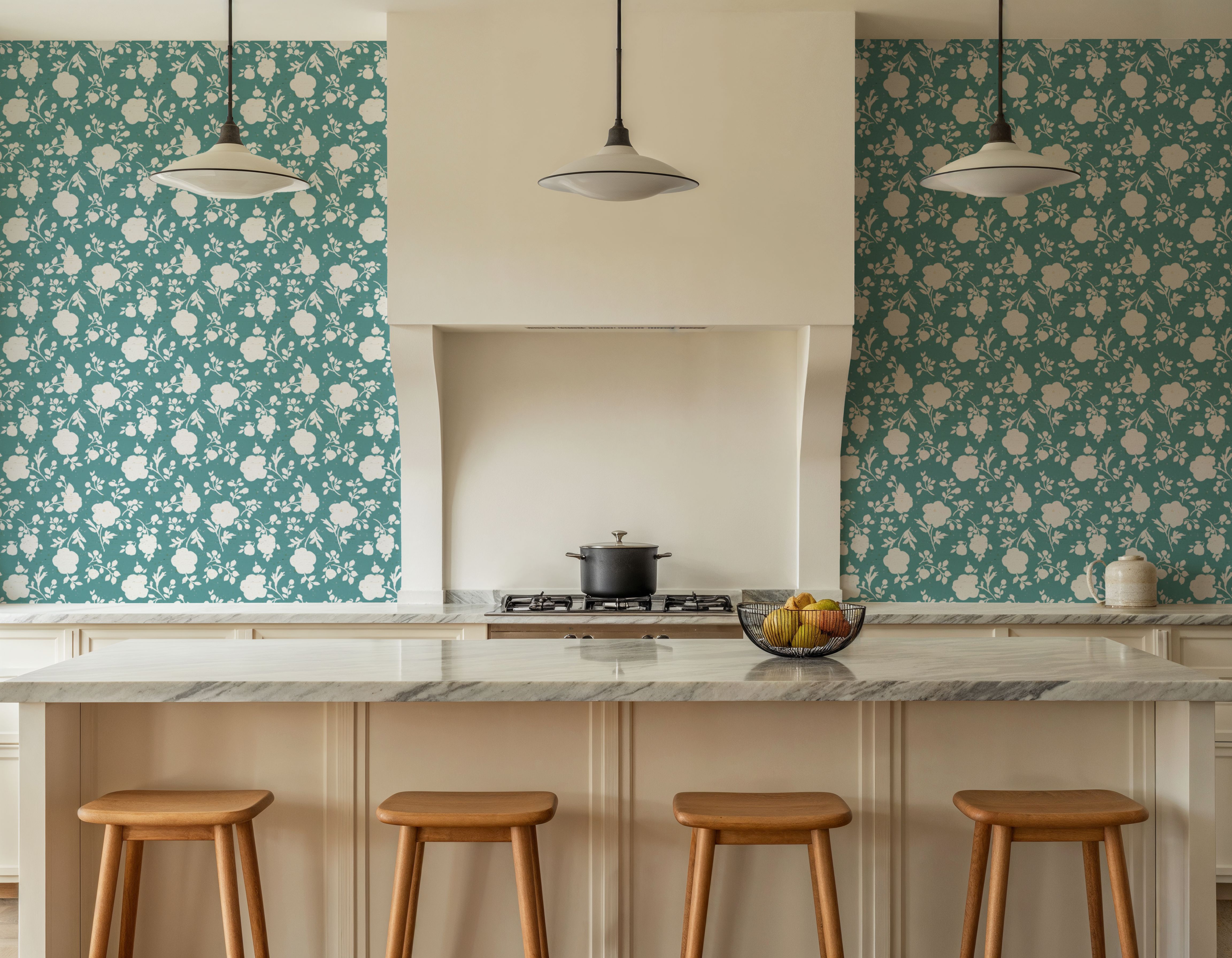 Country Flowery Turqouise