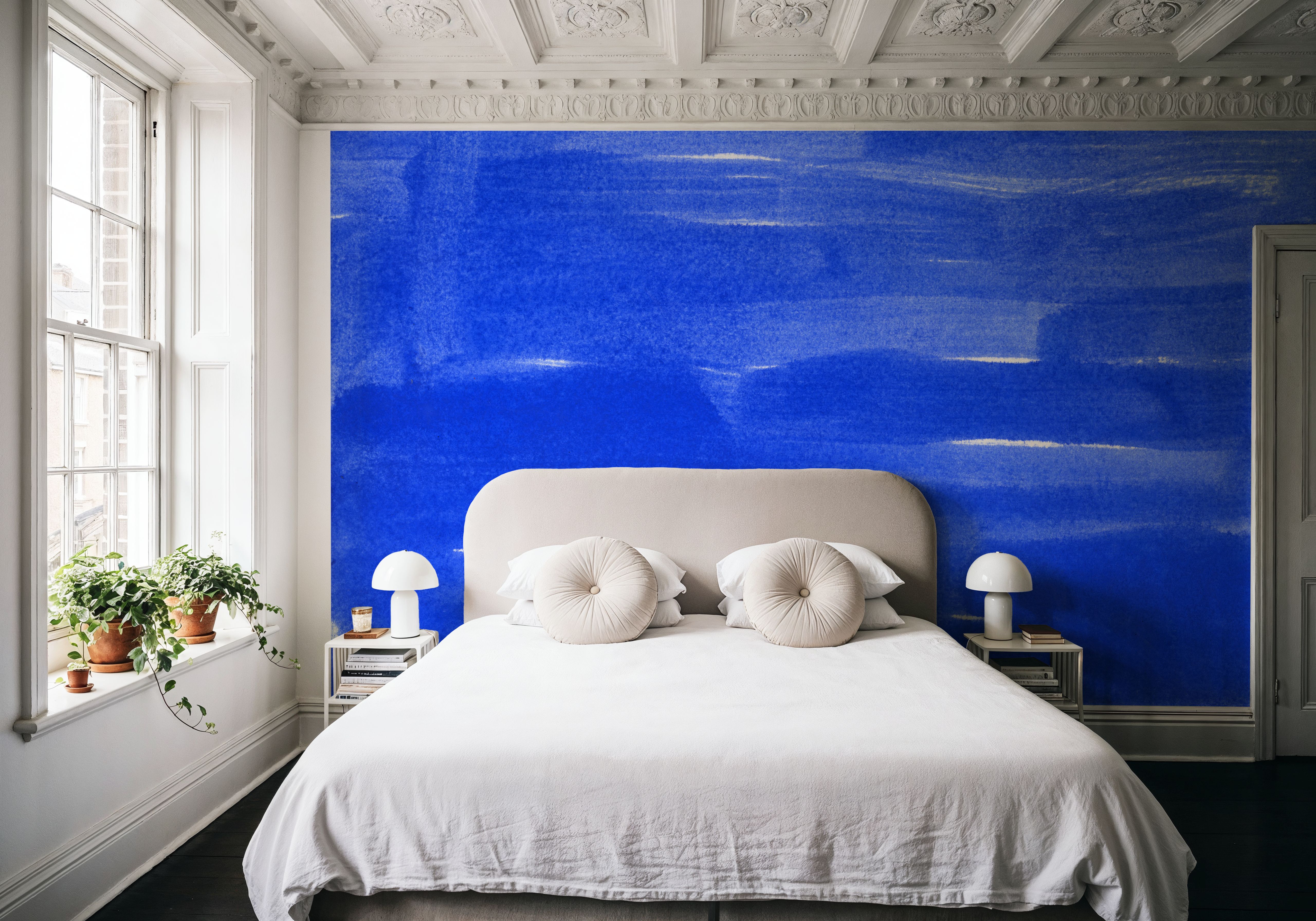 Denim Cloud Strokes, Wallpaper