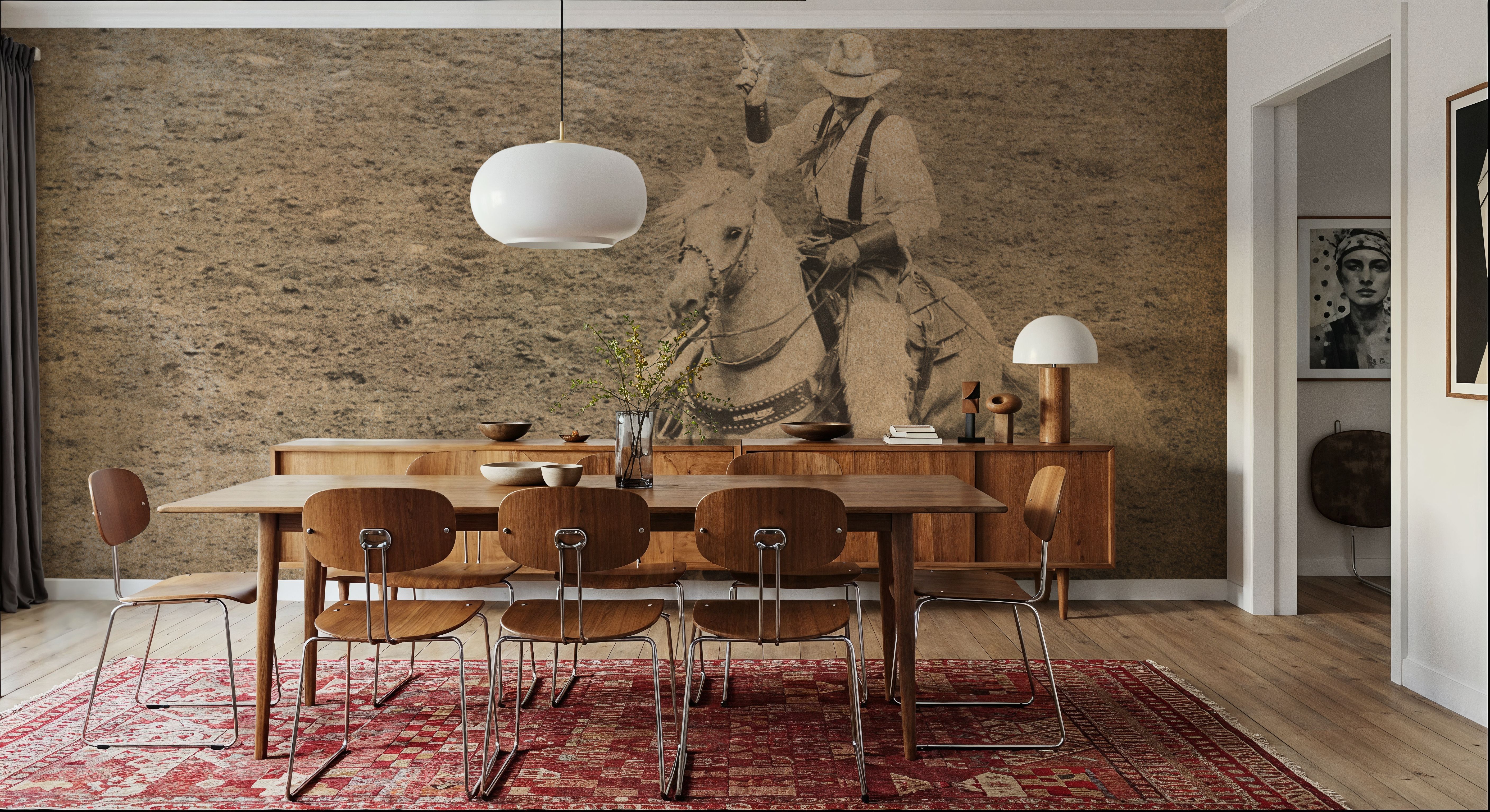 Rodeo Sepia, Tapeten