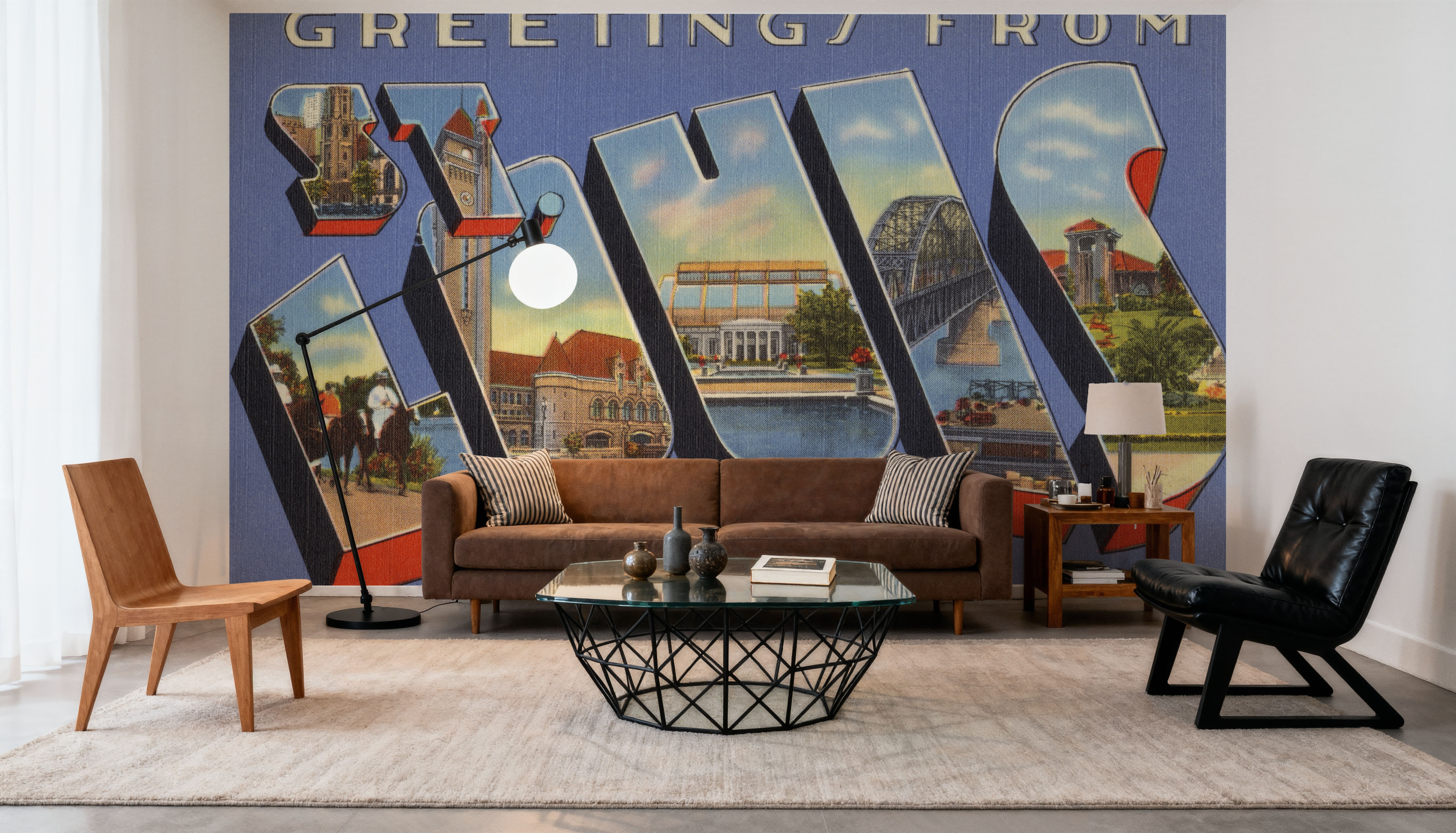 Greetings from St Louis - Screenprint Postcard