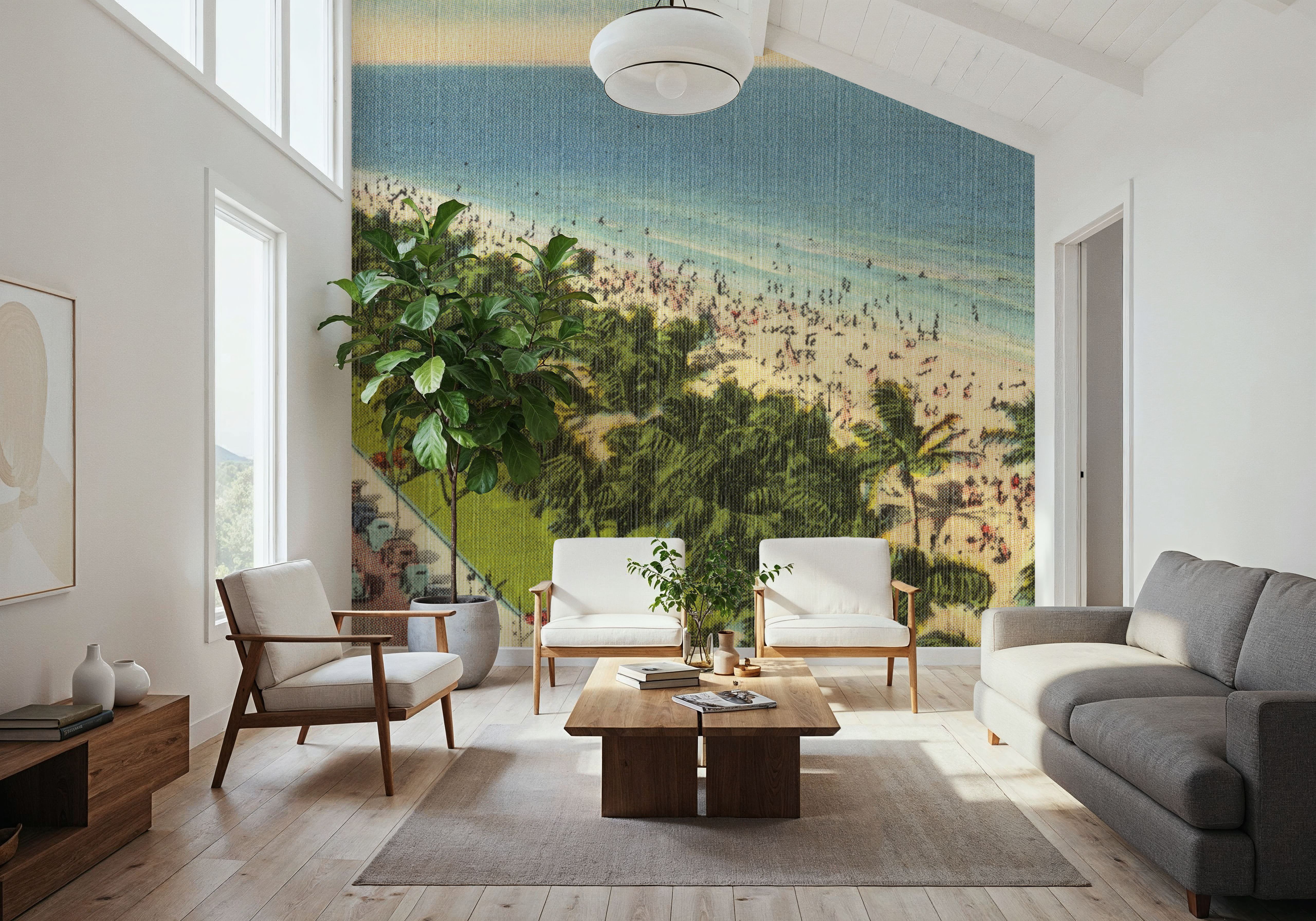 Ocean Drive - Screenprint Postcard