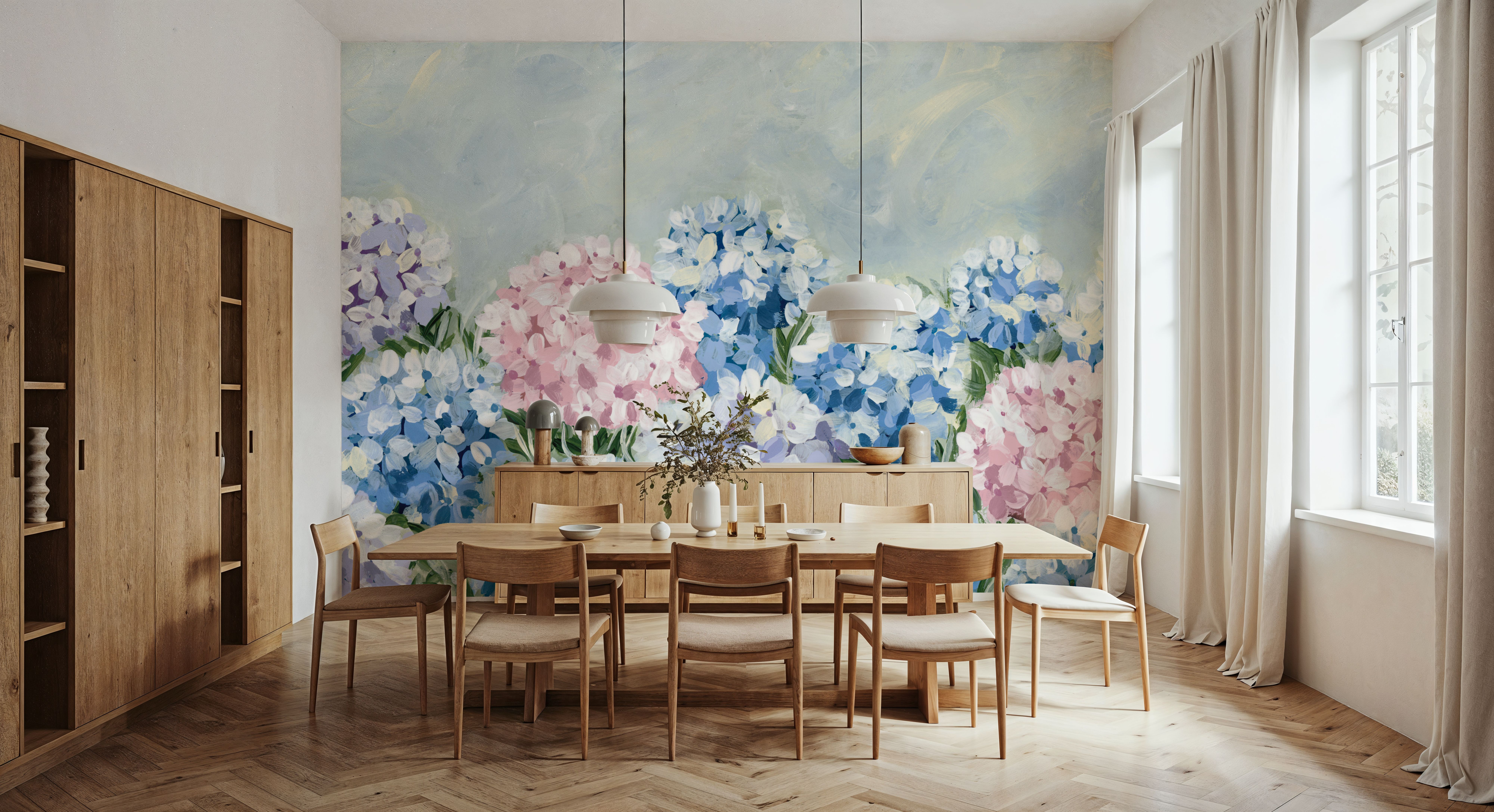 Hydrangea Meadow I Pink