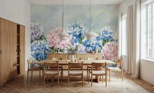 Hydrangea Meadow I Pink