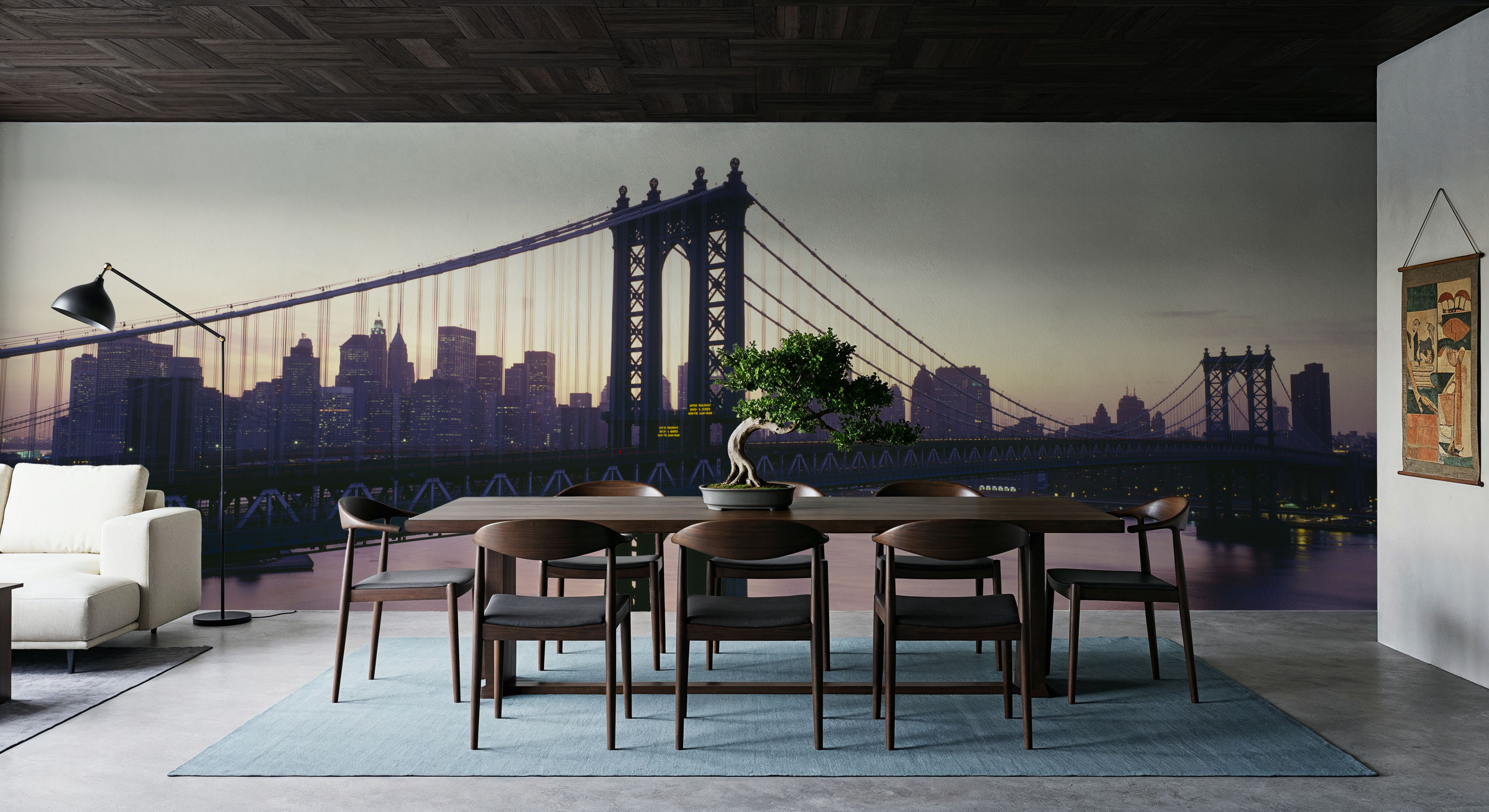 Golden Hour Brooklyn Bridge Reflections