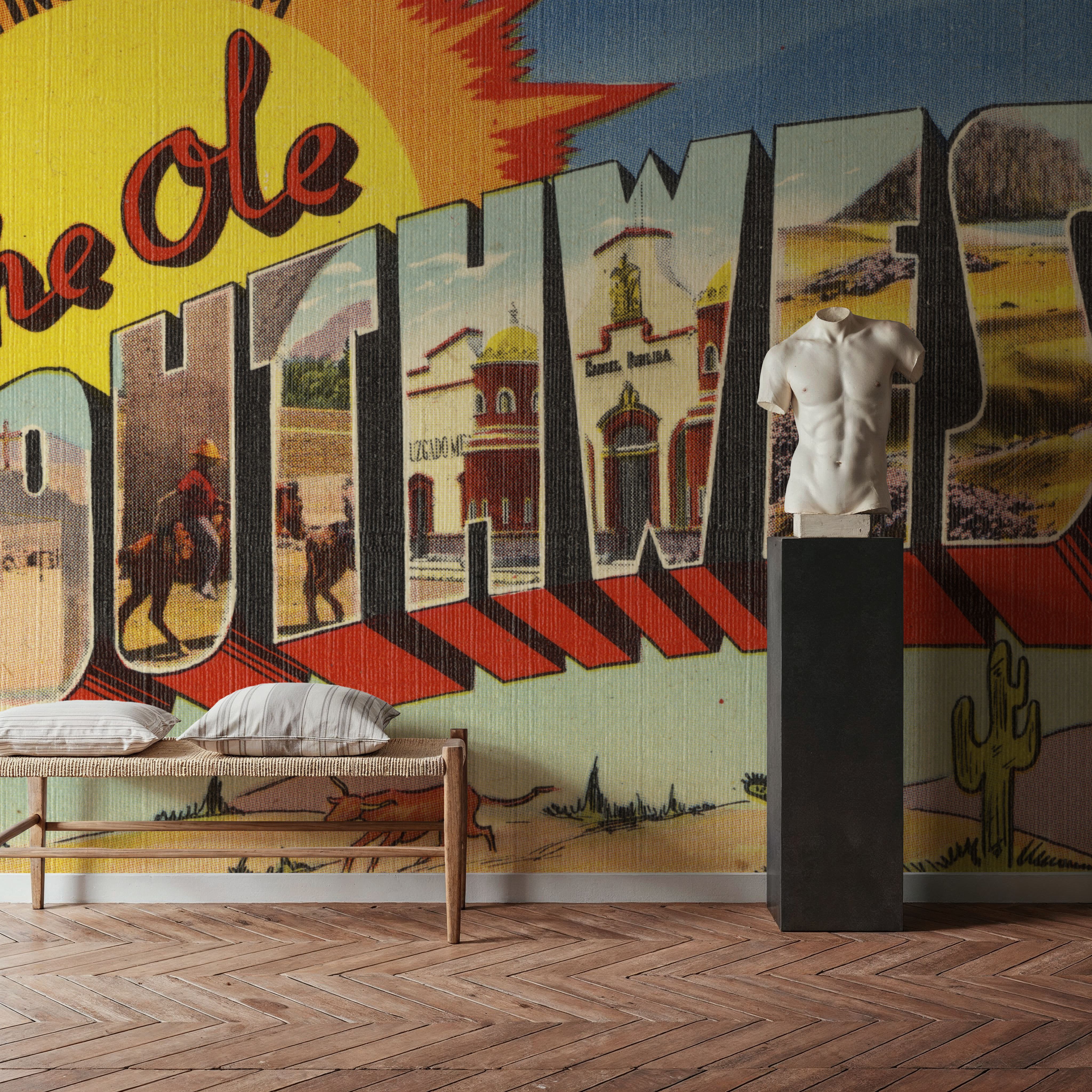 Greetings from the Ole Southwest - Screenprint Postcard