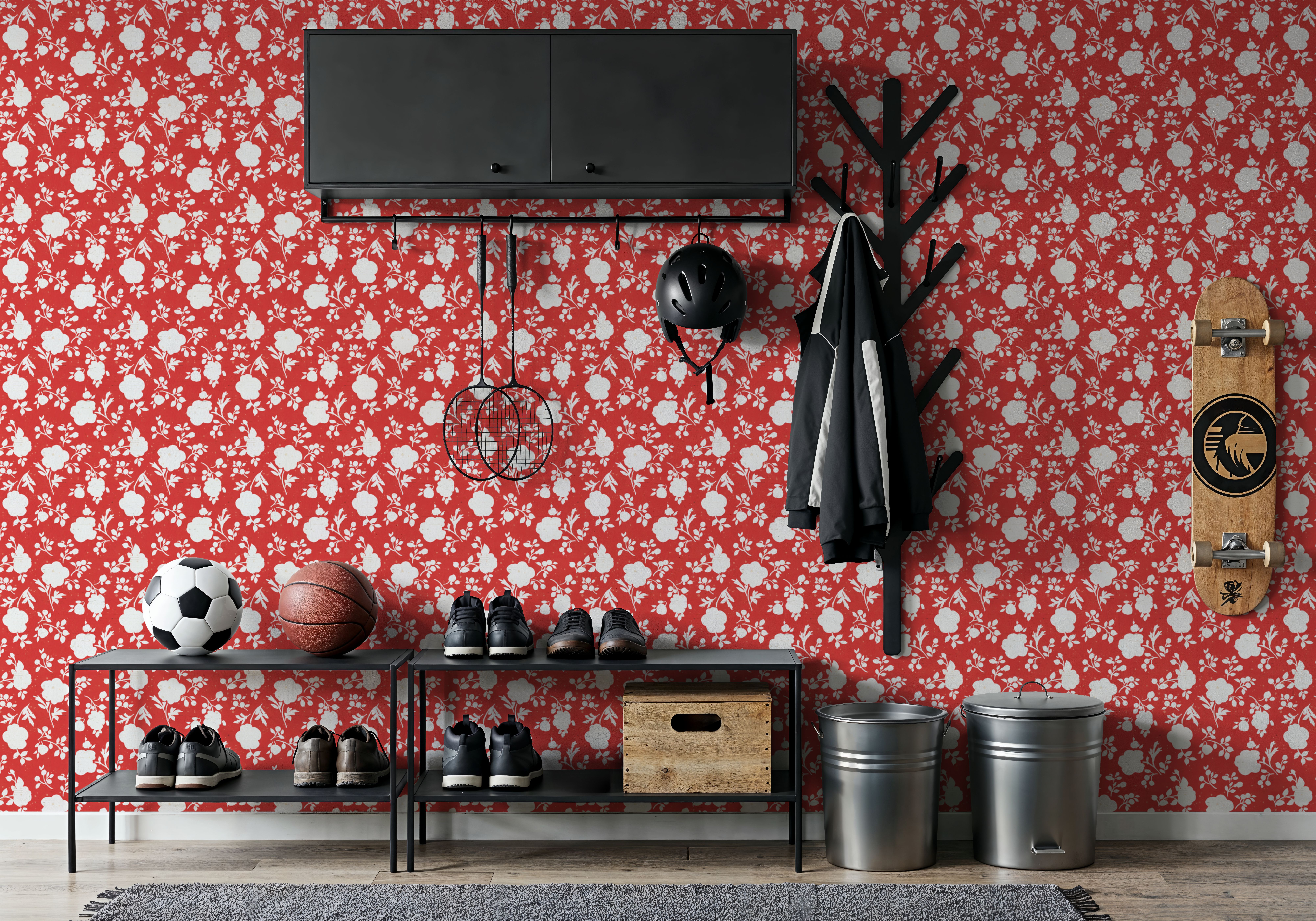 Country Flowery Red