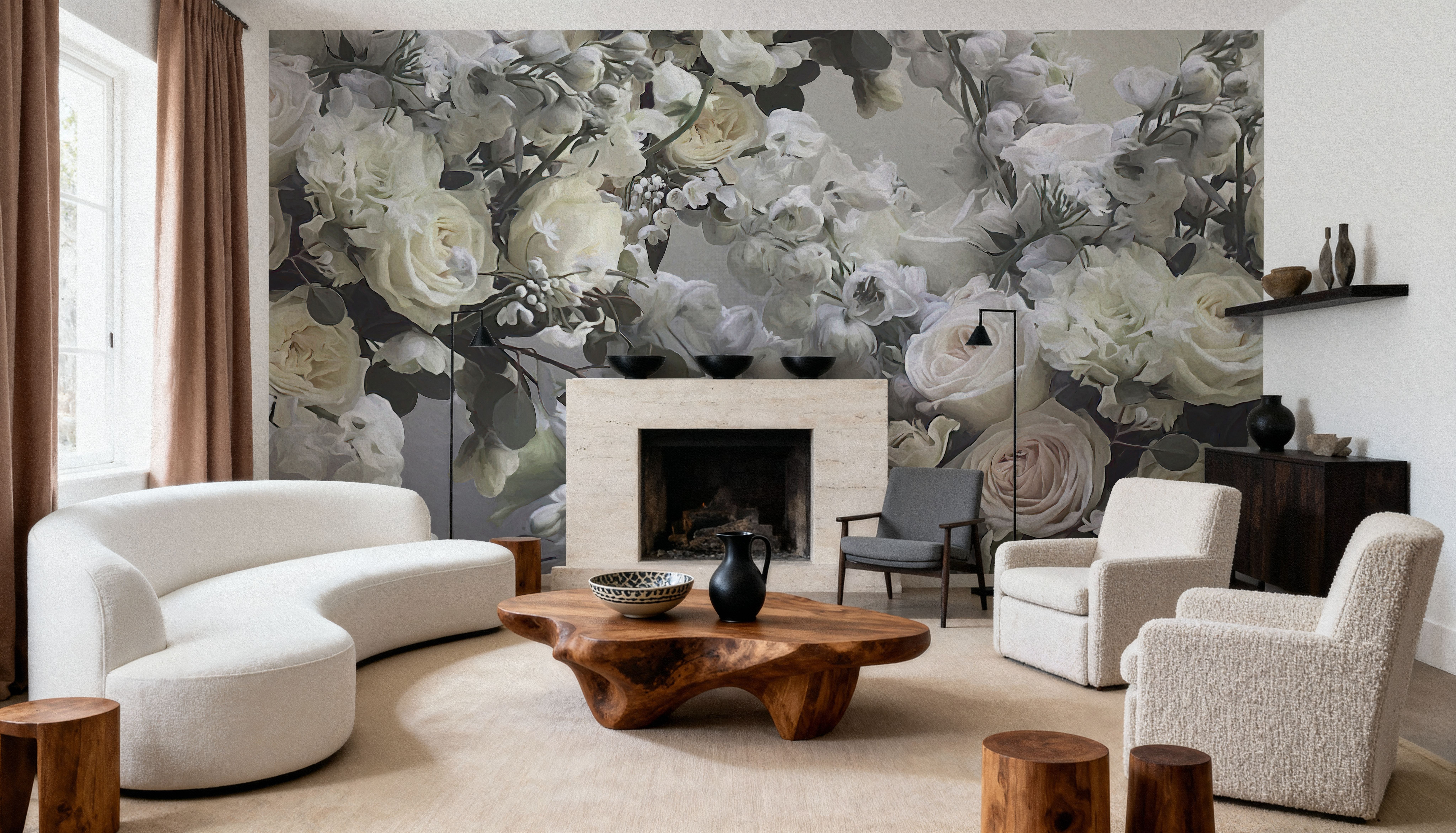 Gentle Roses, Wallpaper