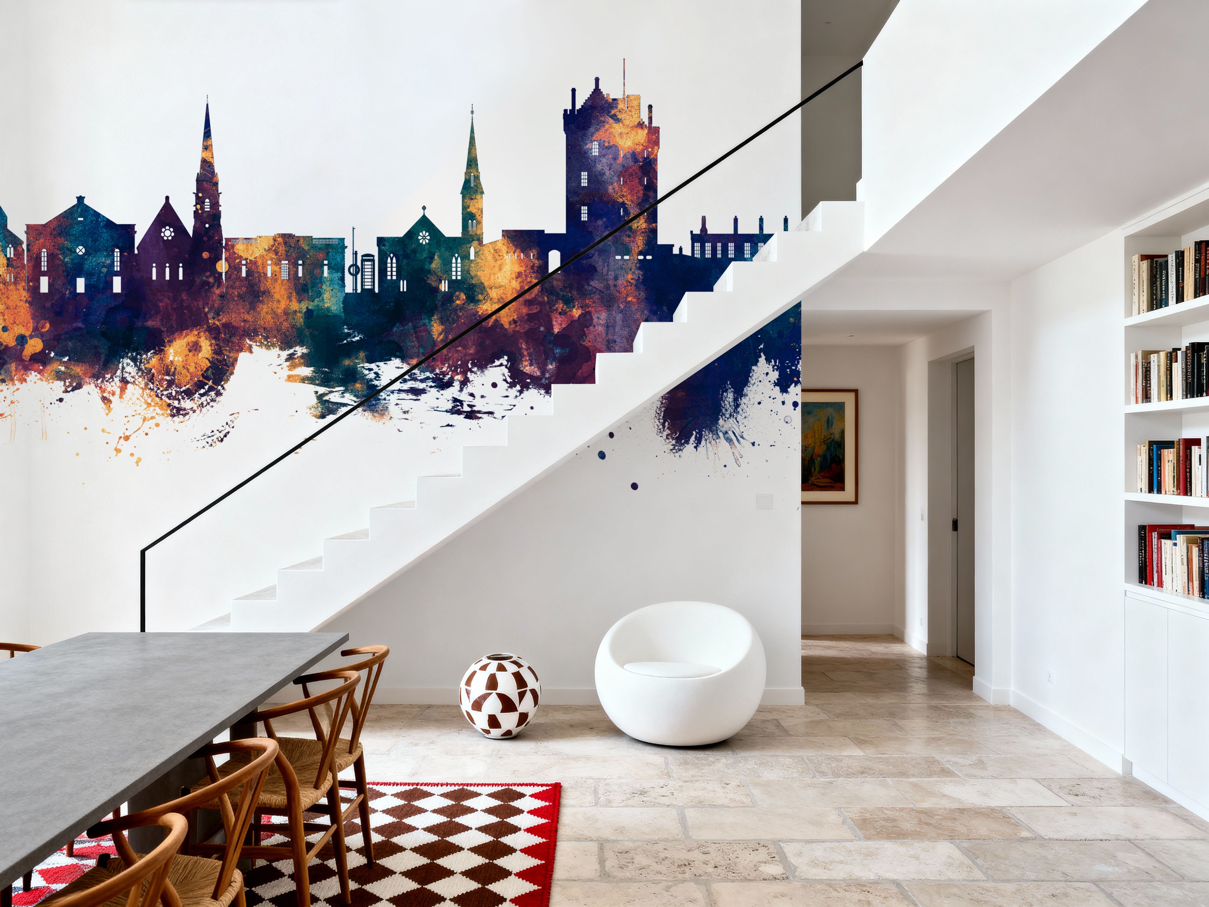 Broughty Ferry Scotland Skyline Blue & Bronze