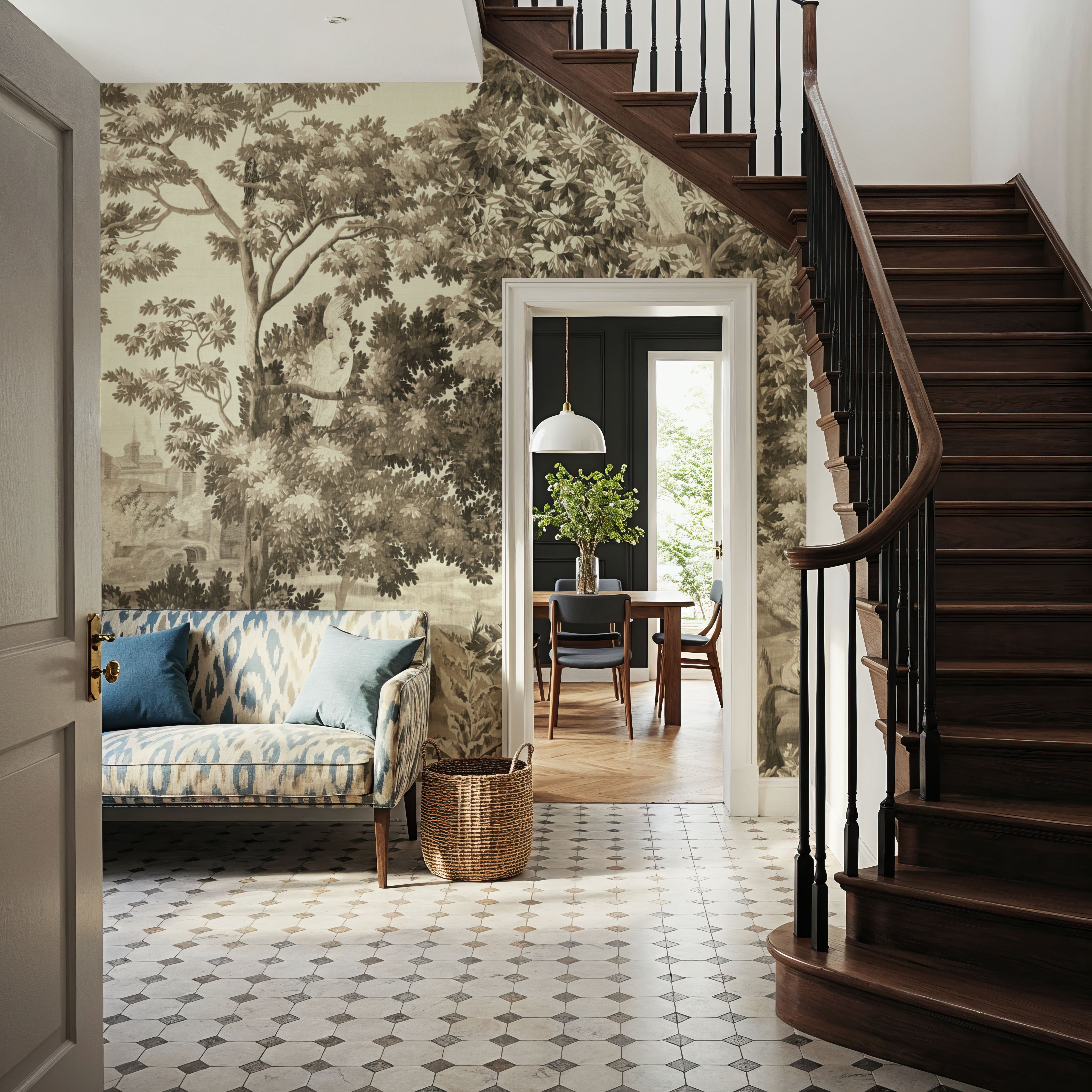 Enchanted Grove Tapestry, Beige