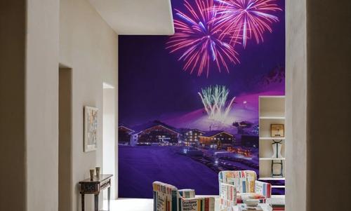 Fireworks in the Alps
