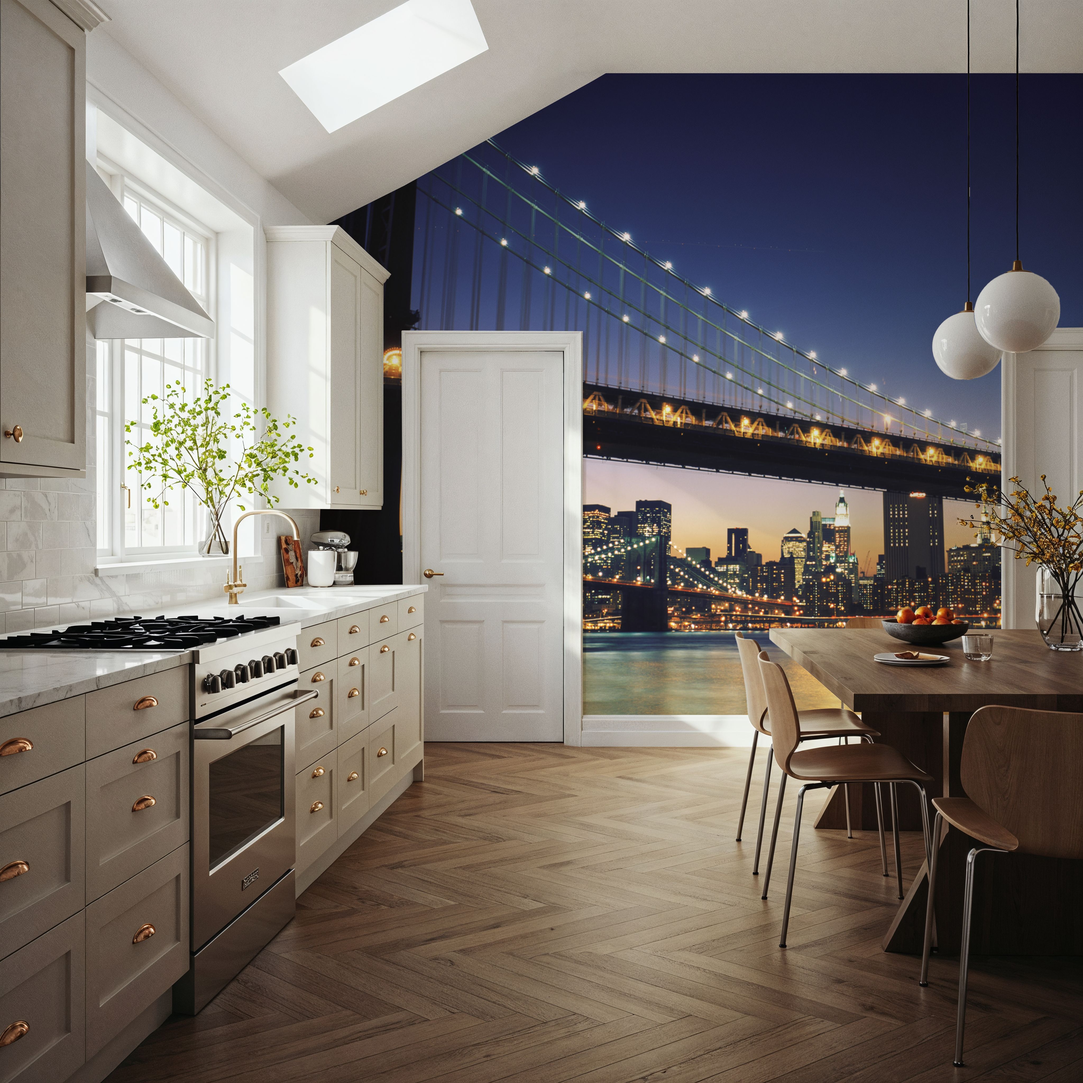 Illuminated Metropolis Bridge