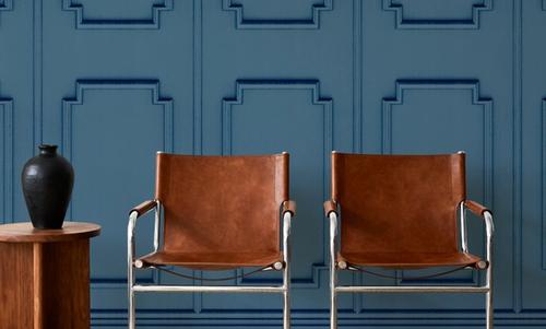 Faux Wall Panel Moulding, Sky Blue