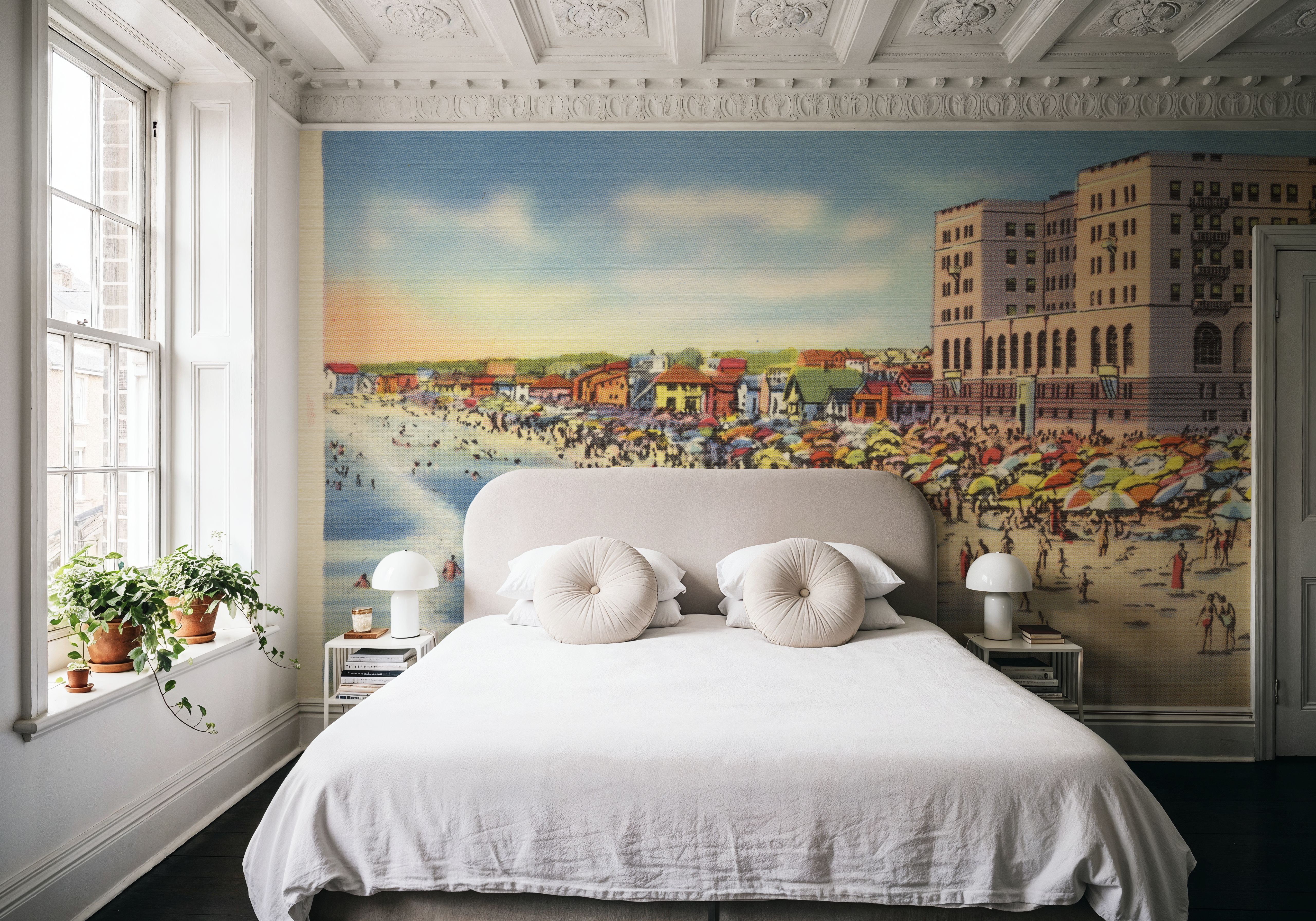 Greetings from Hermosa Biltmore Hotel - Screenprint Postcard