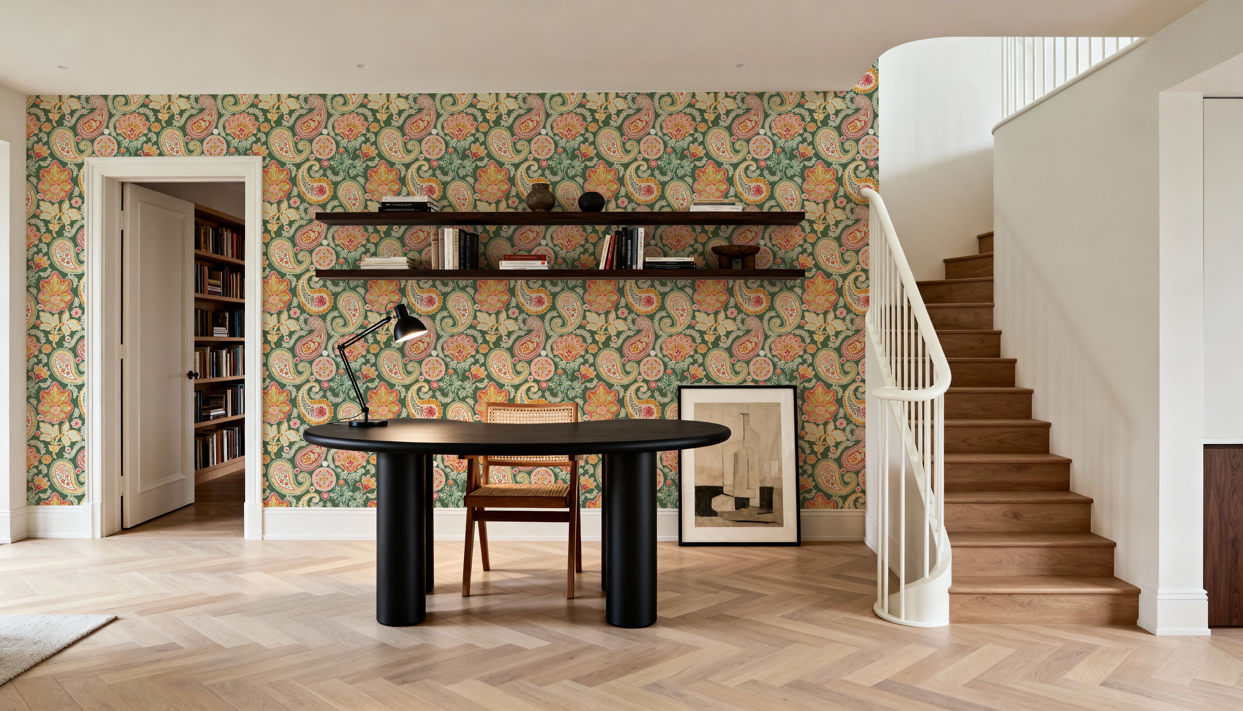 Harvest Paisley Mini Green