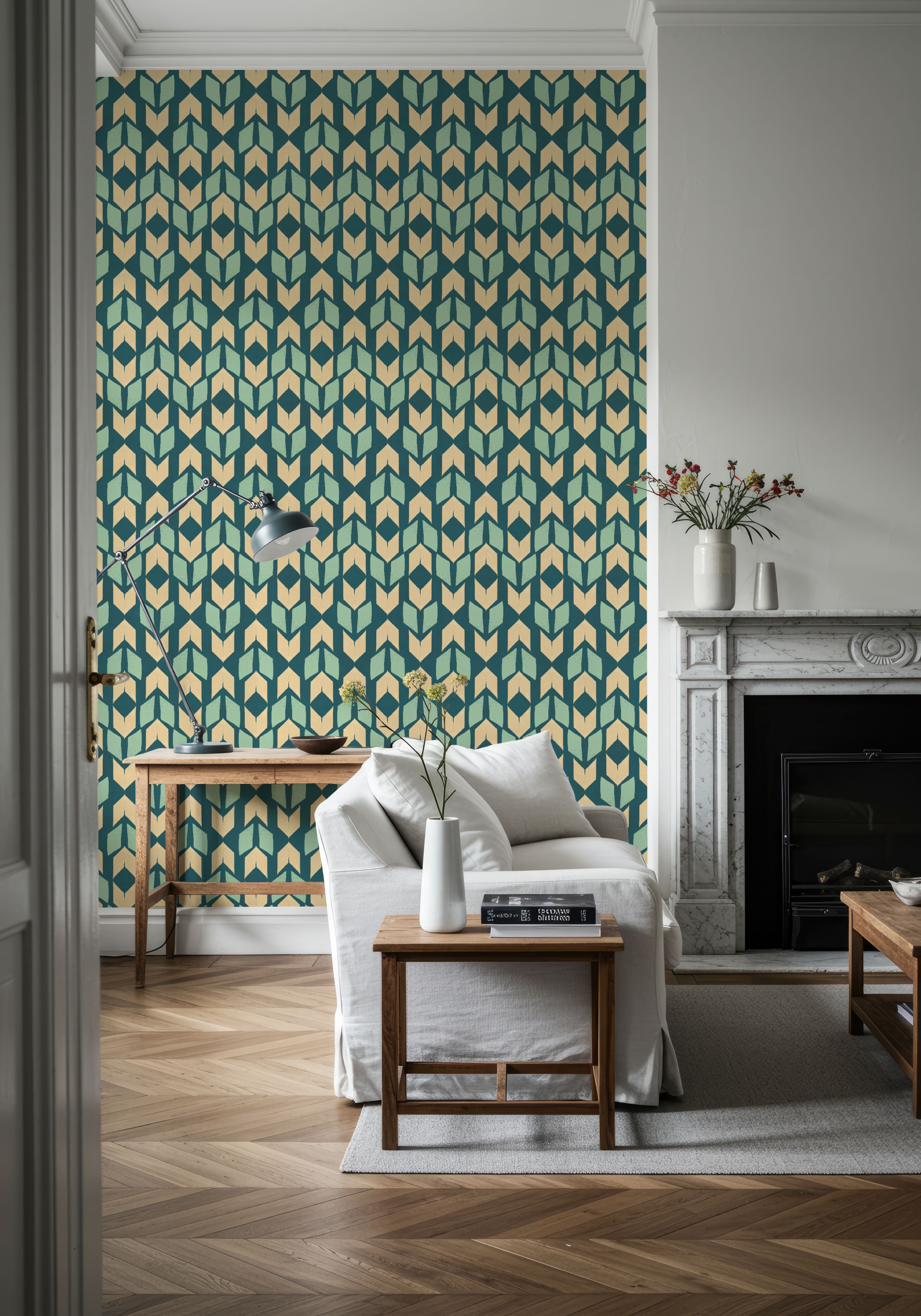 Outdoor Arrows Yellow on Green