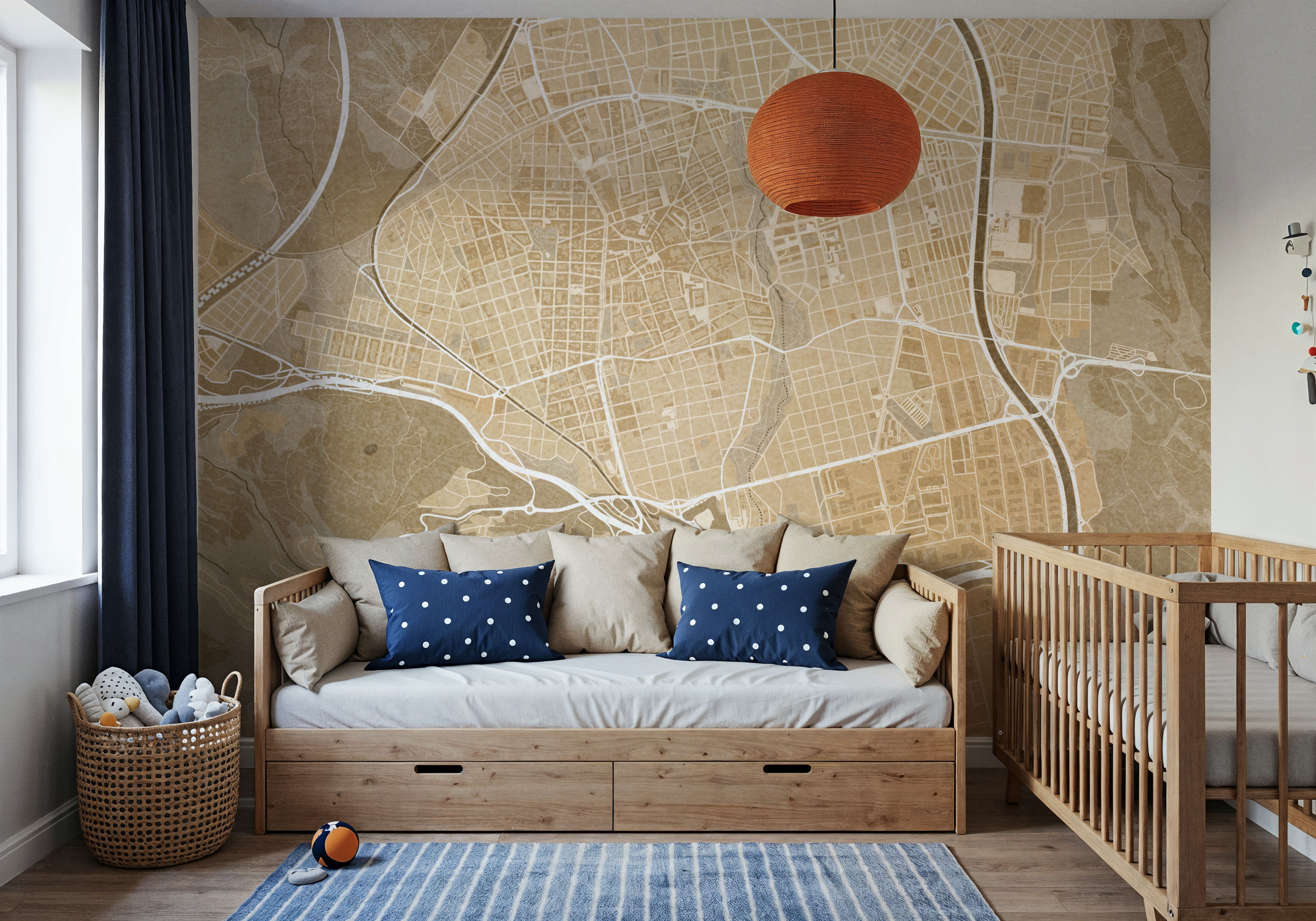 Terrassa Ochre, Wallpaper