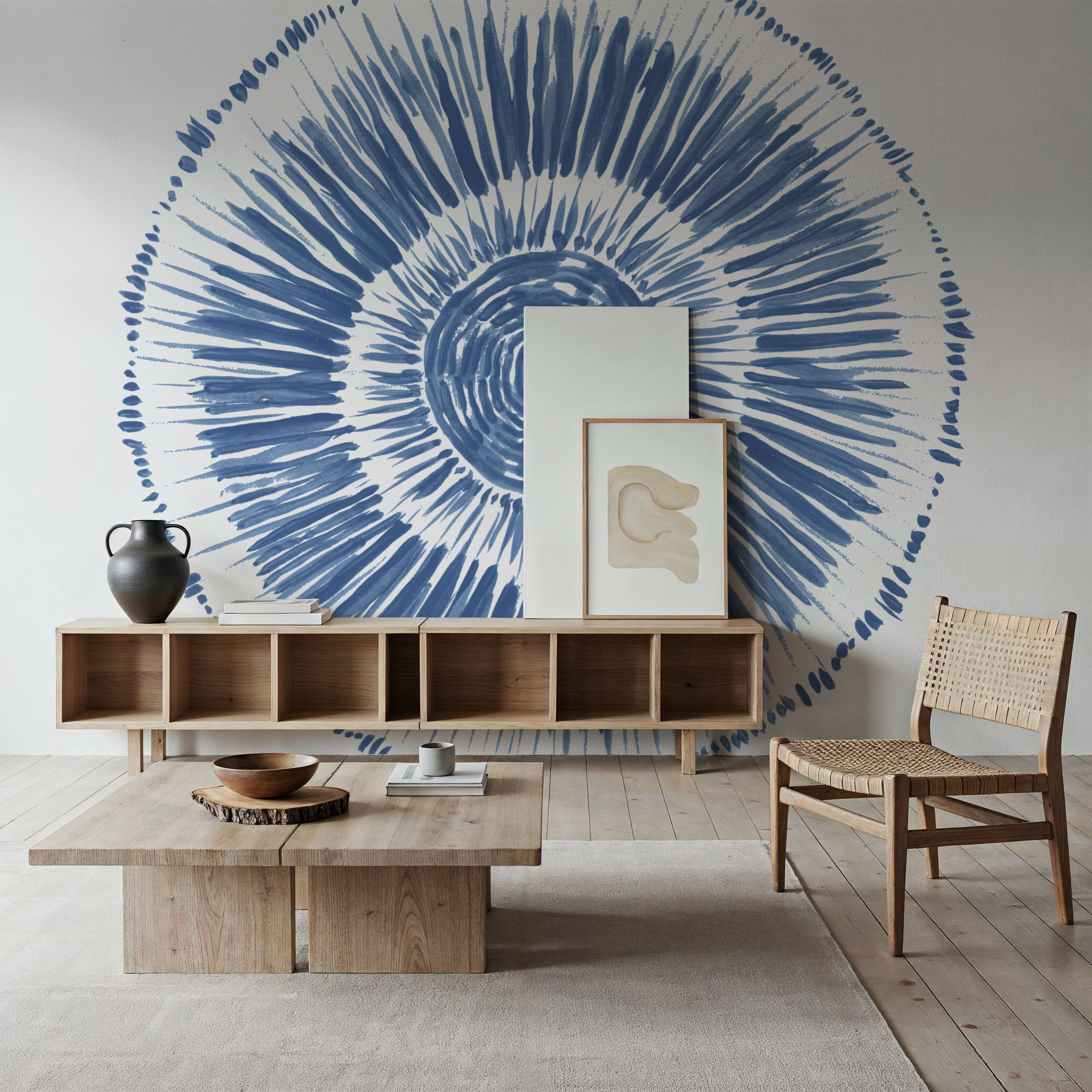 Coastal Block Print I Blue