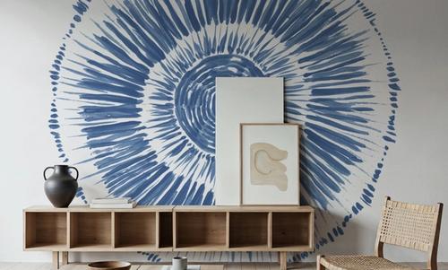 Coastal Block Print I Blue