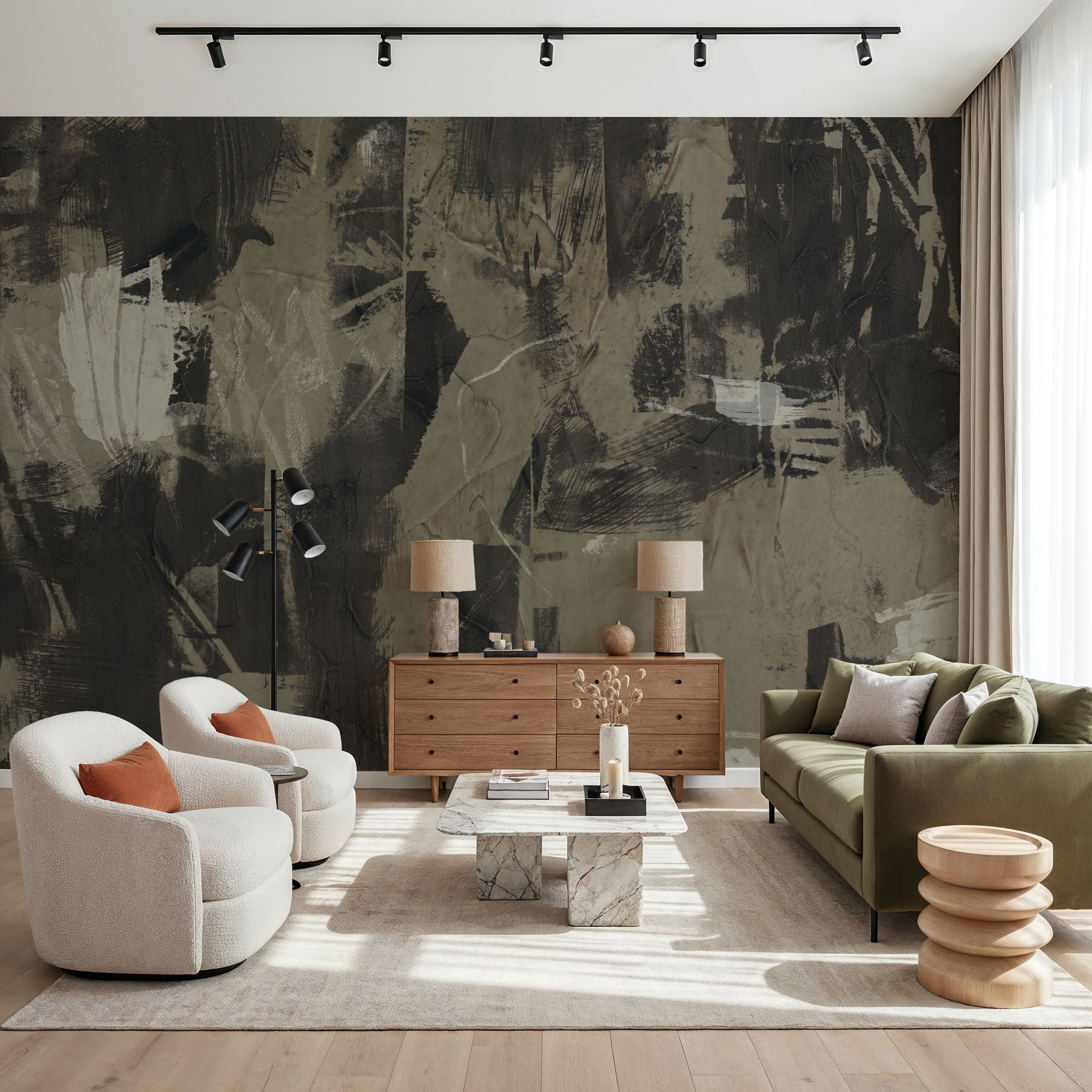 Plaster and Ebony I