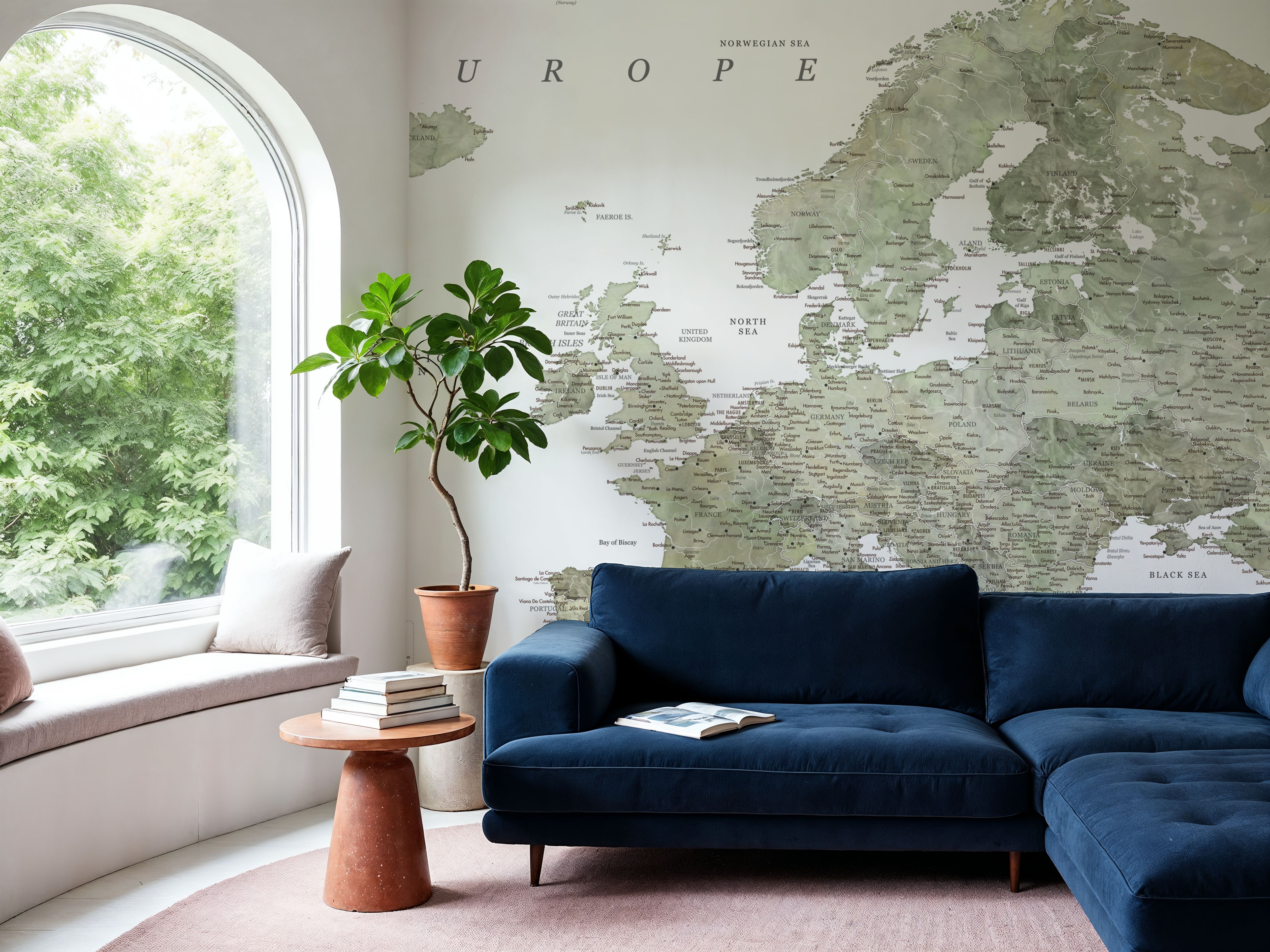 Europe Map Detailed - Livia