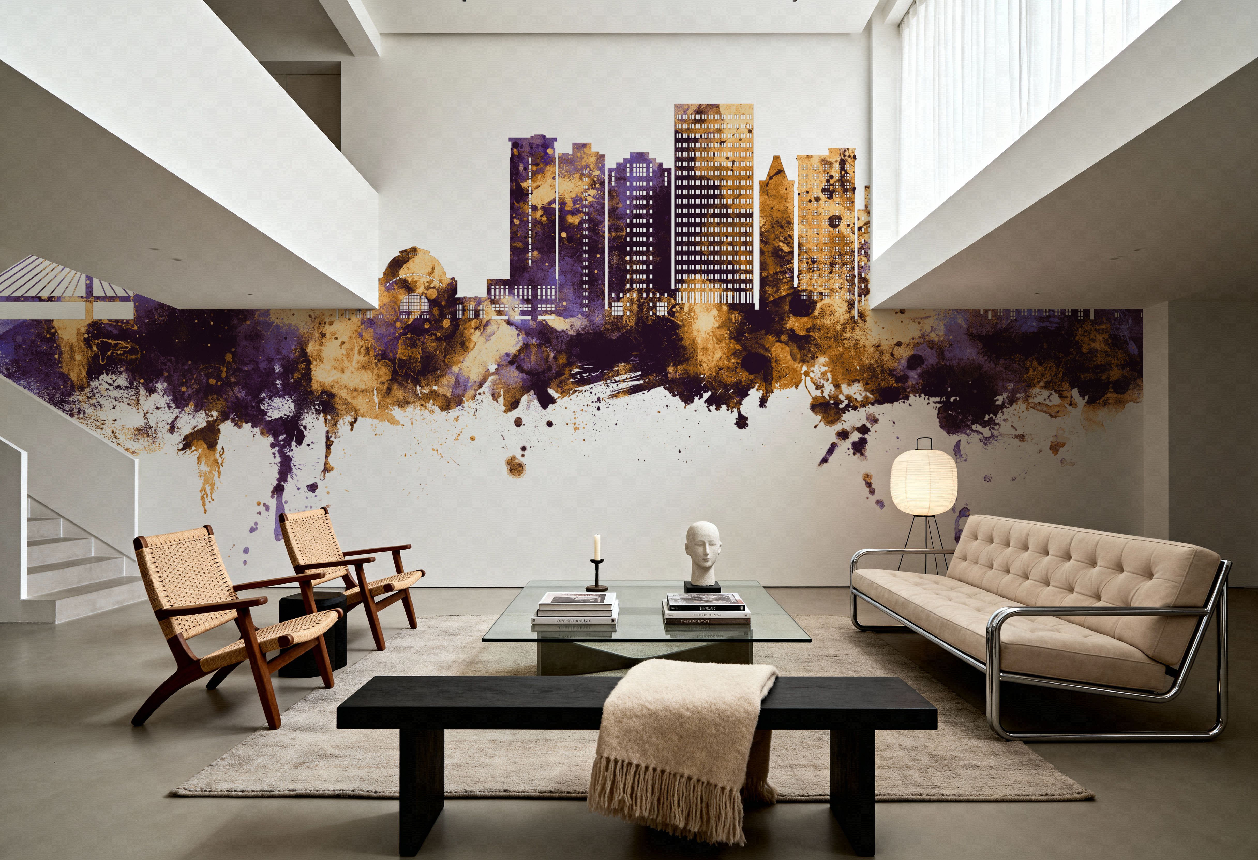 Tacoma Washington Skyline Purple & Gold