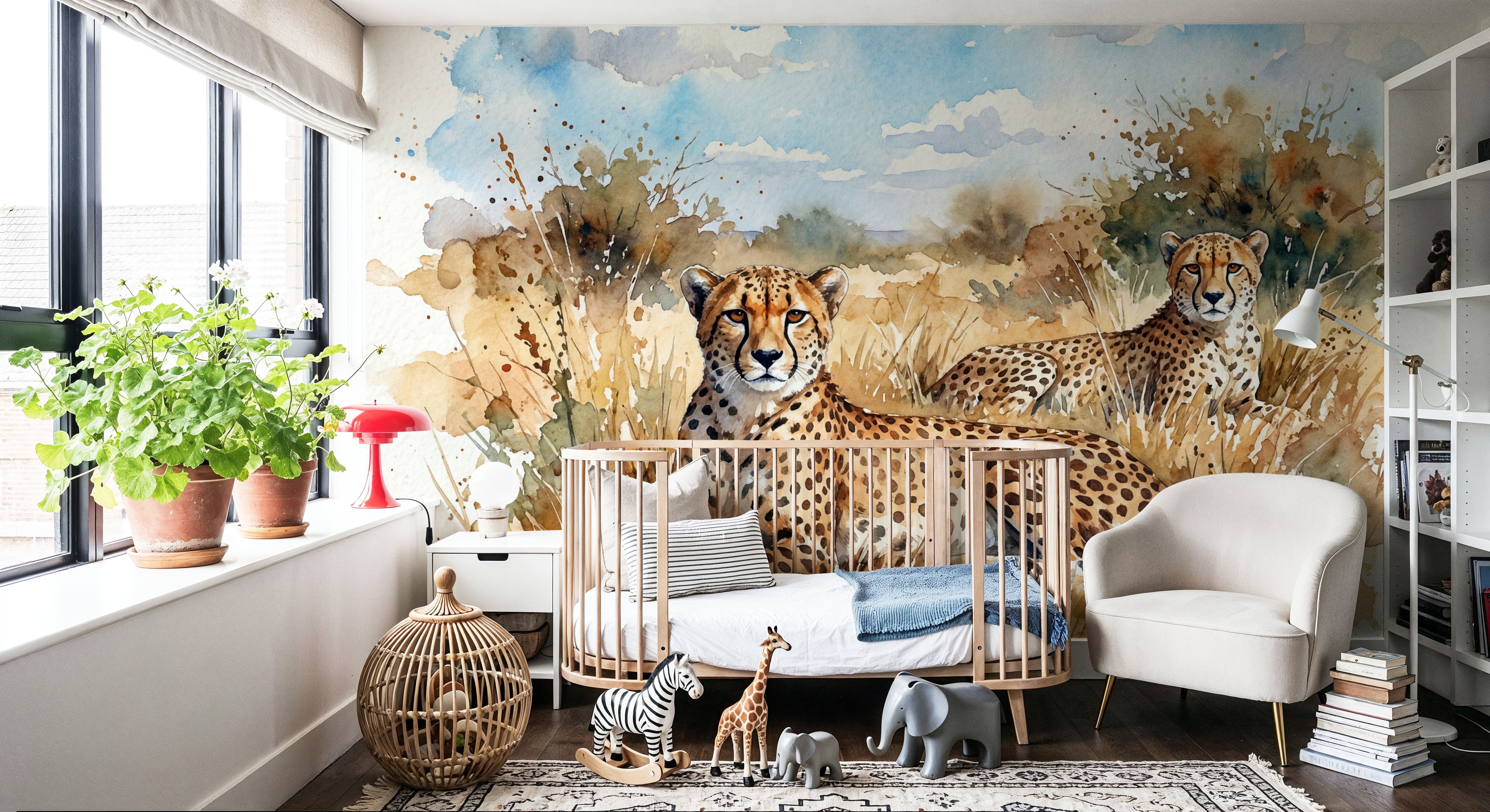 Cheetahs - Watercolor Predators Series