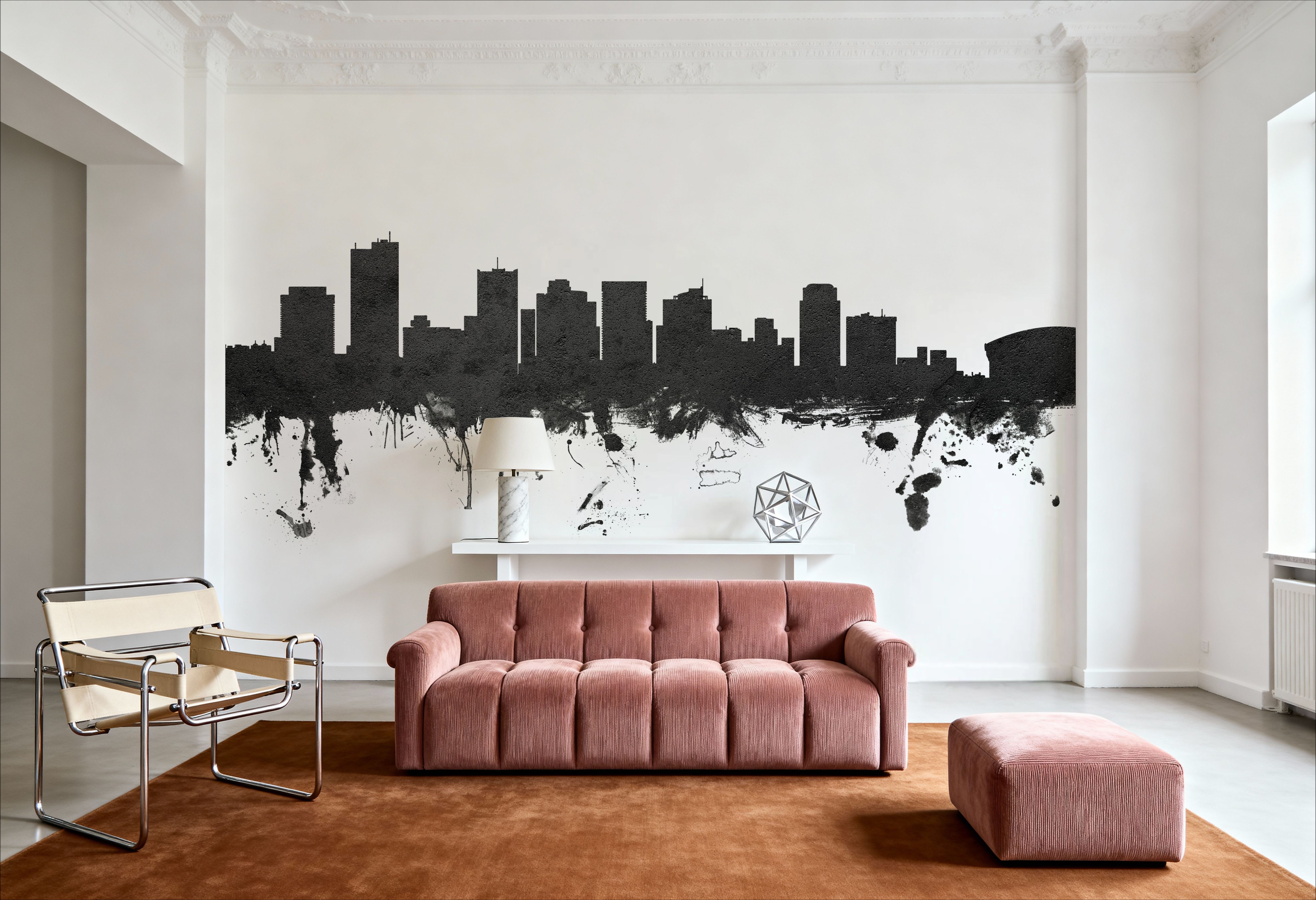 Phoenix Skyline Black & White