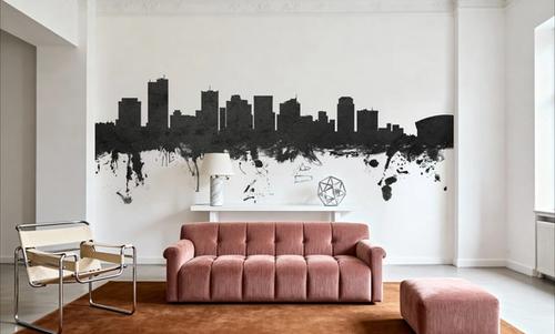 Phoenix Skyline Black & White