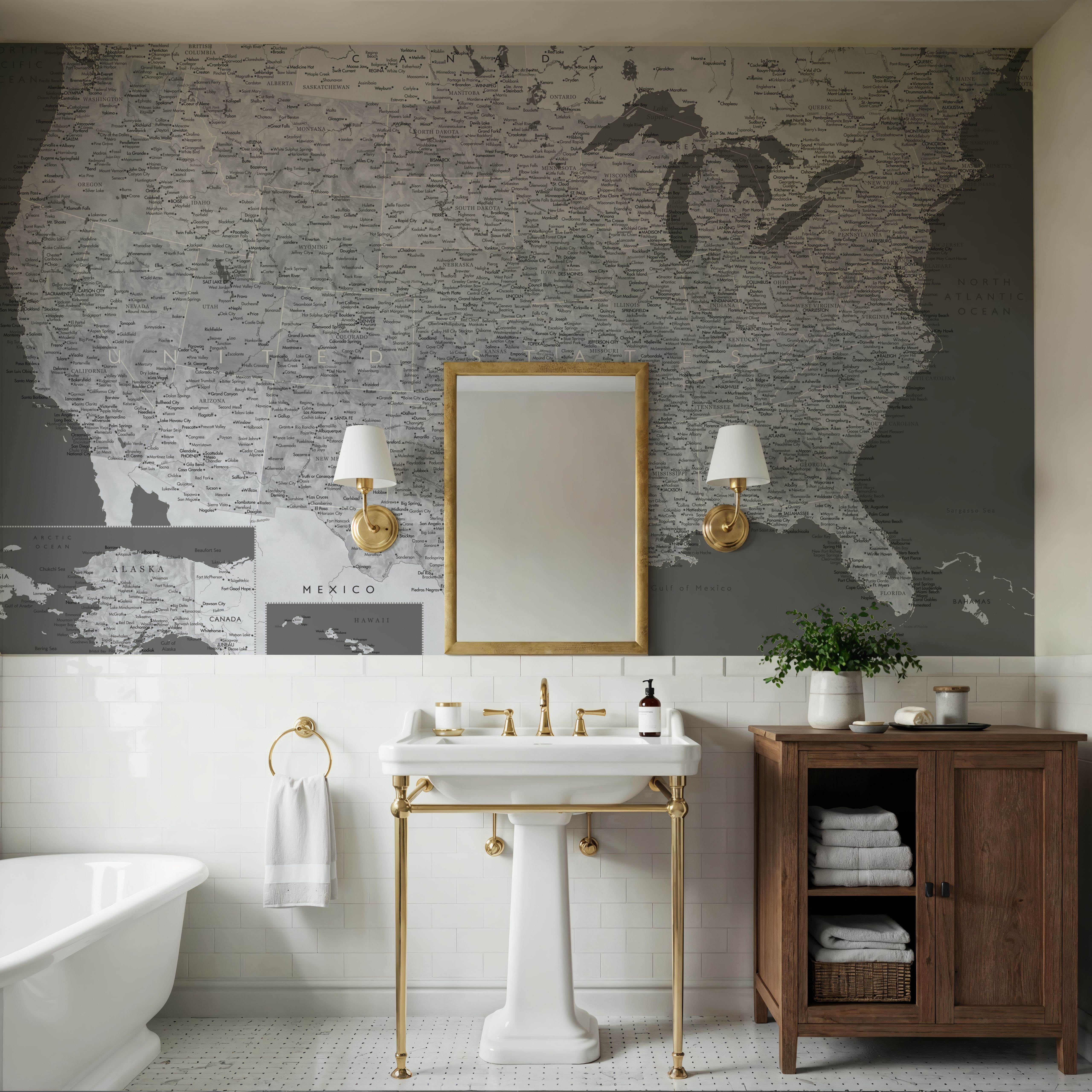 US Map Detailed - Paolo